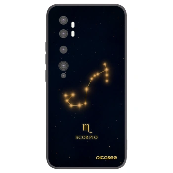 Picasee silikonový černý obal pro Xiaomi Mi Note 10 (Pro) - SCORPIO