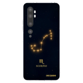 Picasee silikonový průhledný obal pro Xiaomi Mi Note 10 (Pro) - SCORPIO