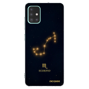Picasee silikonový průhledný obal pro Samsung Galaxy A51 A515F - SCORPIO