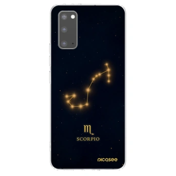 Picasee silikonový průhledný obal pro Samsung Galaxy S20 G980F - SCORPIO