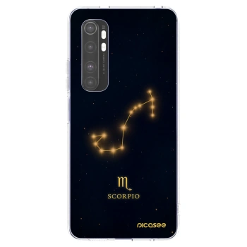 Picasee silikonový průhledný obal pro Xiaomi Mi Note 10 Lite - SCORPIO