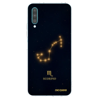 Picasee silikonový průhledný obal pro Samsung Galaxy A30s A307F - SCORPIO