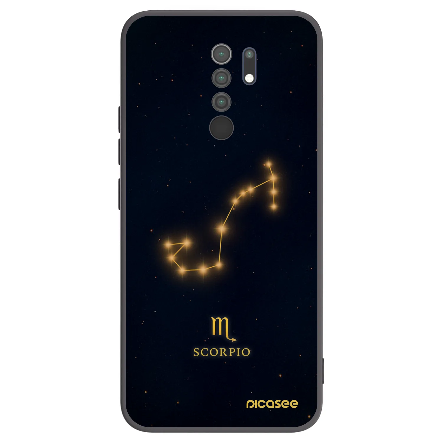 Picasee silikonový černý obal pro Xiaomi Redmi 9 - SCORPIO