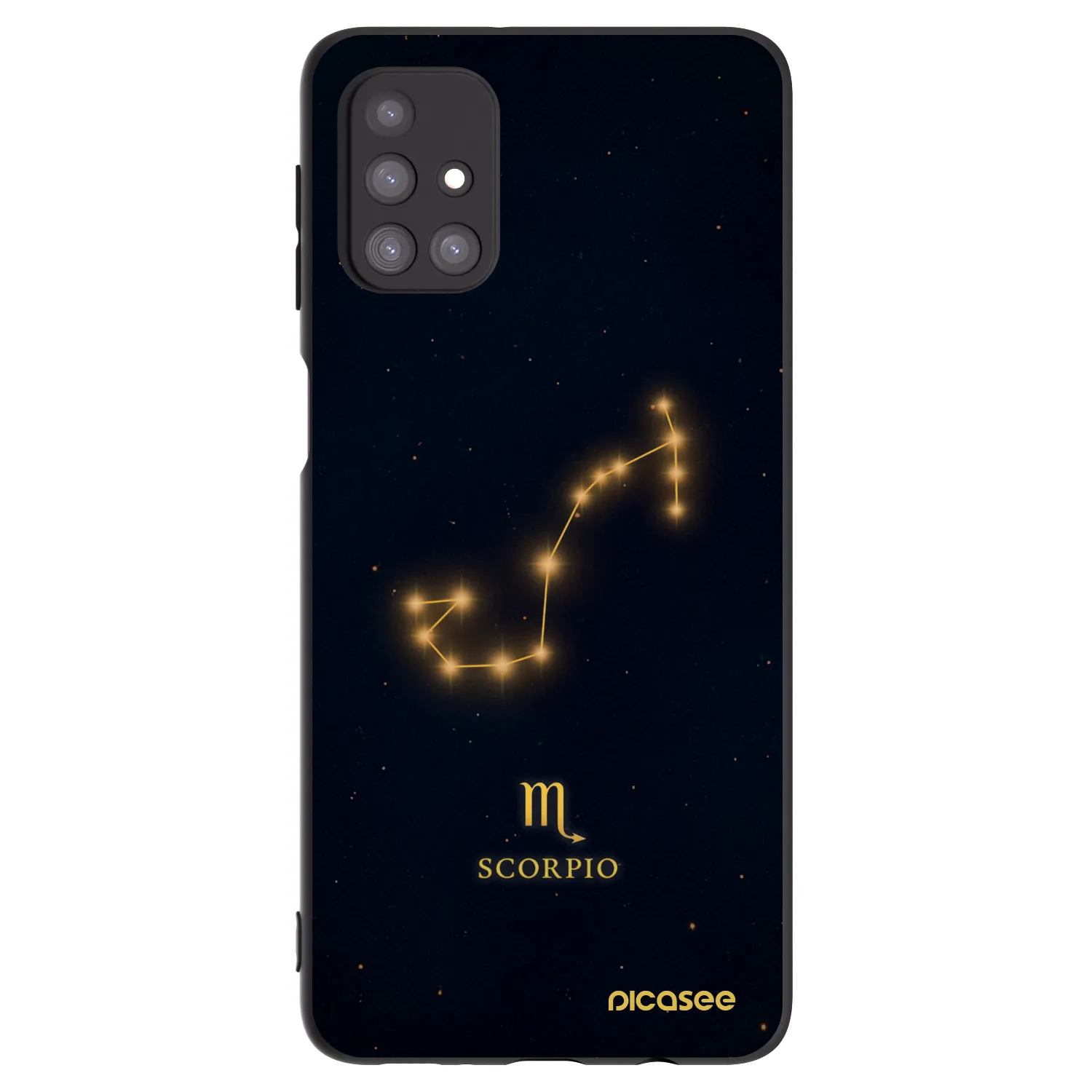 Picasee silikonový černý obal pro Samsung Galaxy M31s - SCORPIO
