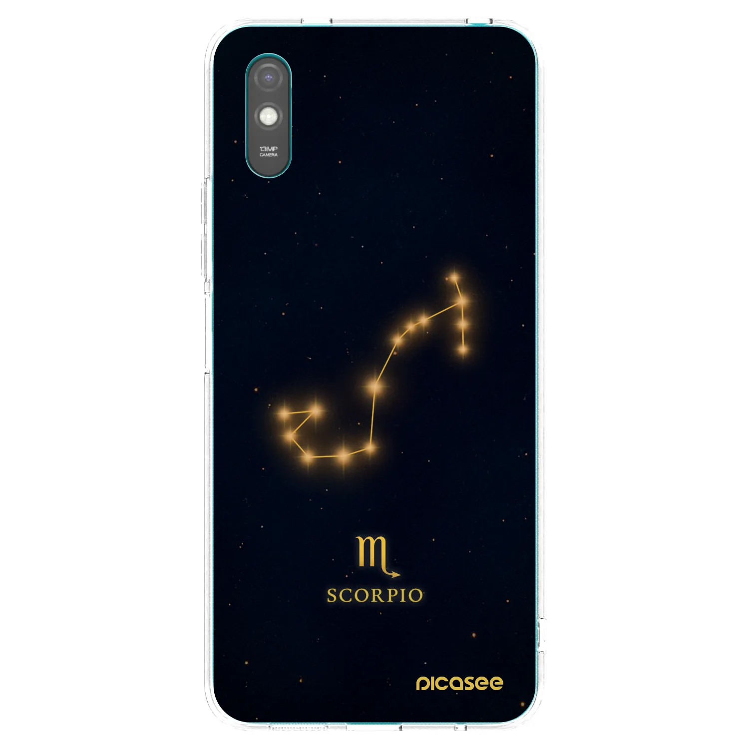 Picasee silikonový průhledný obal pro Xiaomi Redmi 9A - SCORPIO