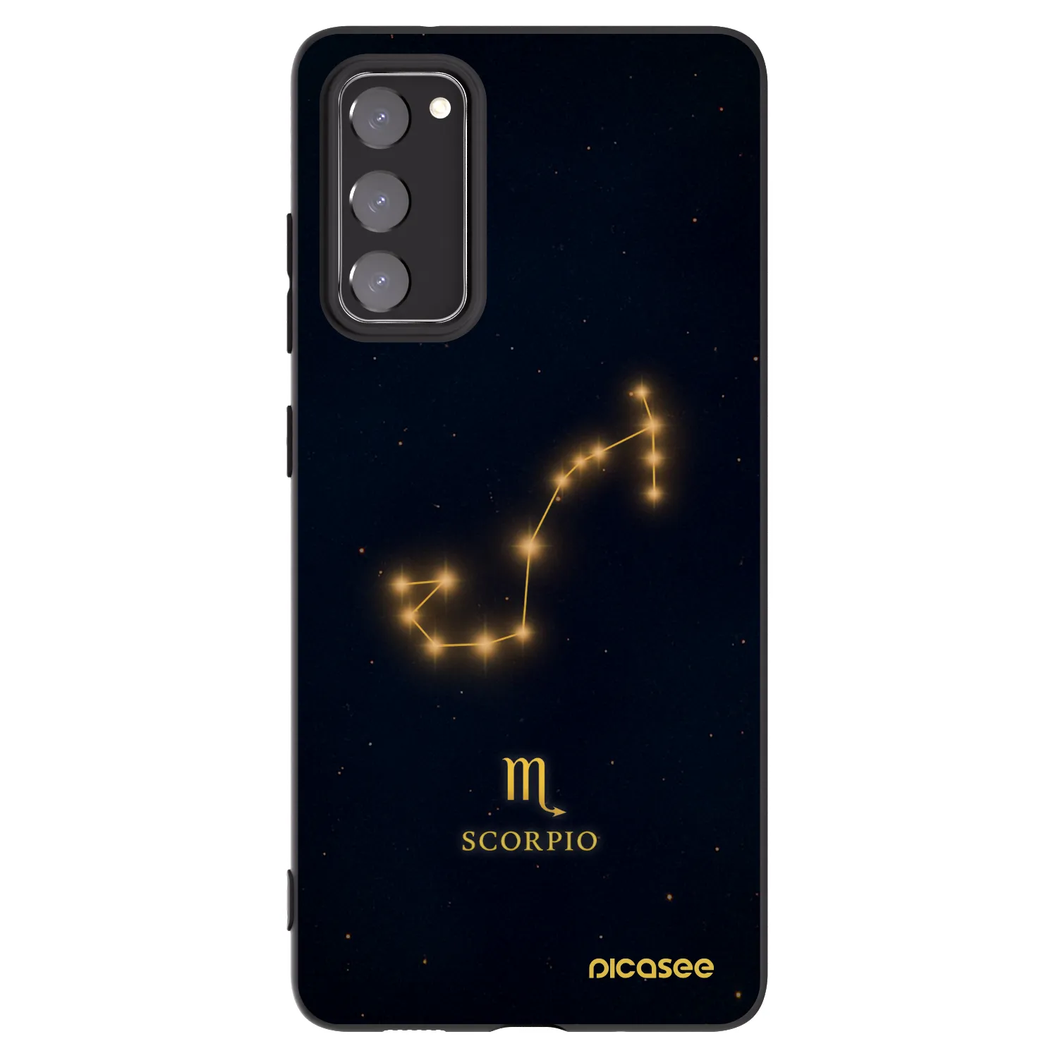 Picasee silikonový černý obal pro Samsung Galaxy S20 FE - SCORPIO