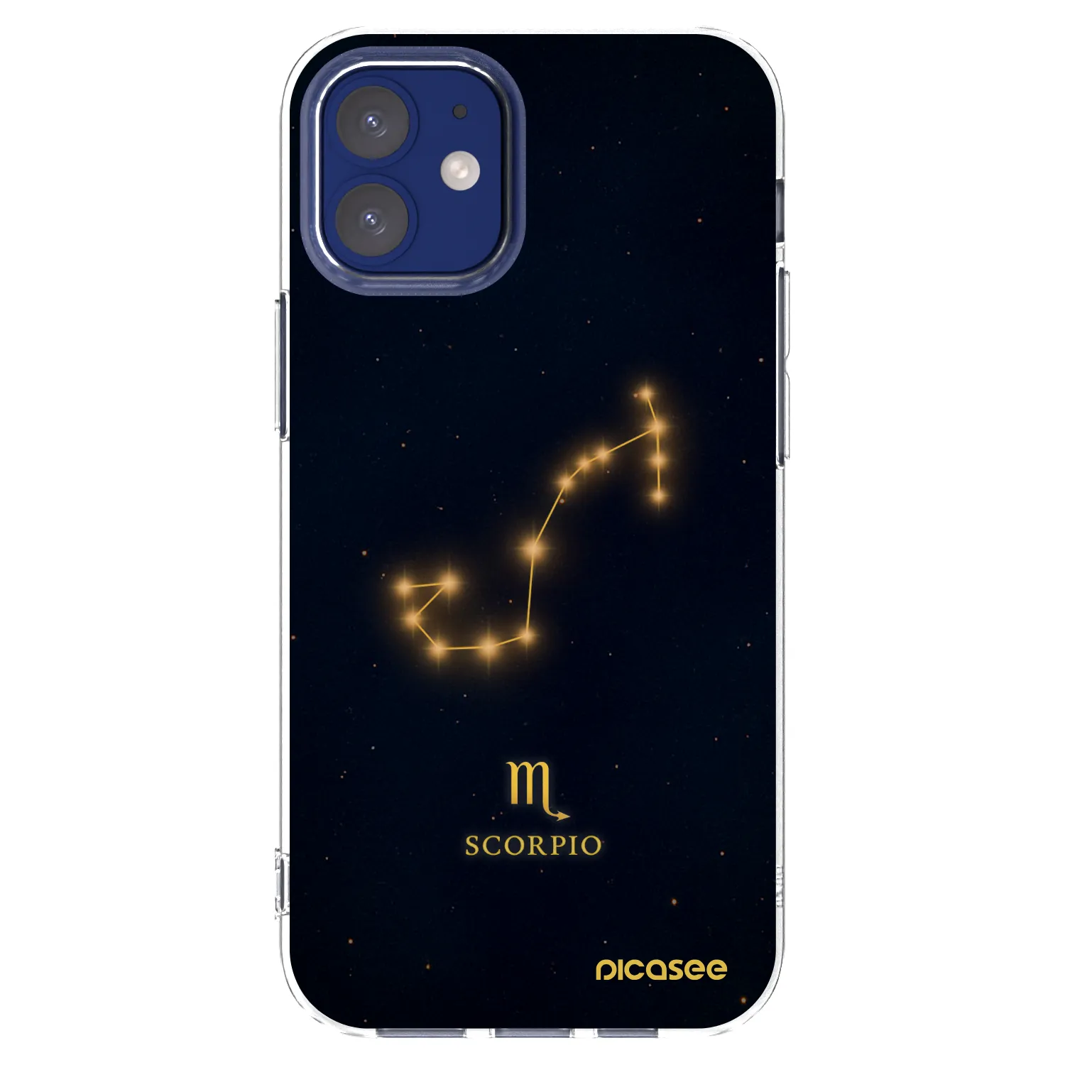 Picasee silikonový průhledný obal pro Apple iPhone 12 mini - SCORPIO