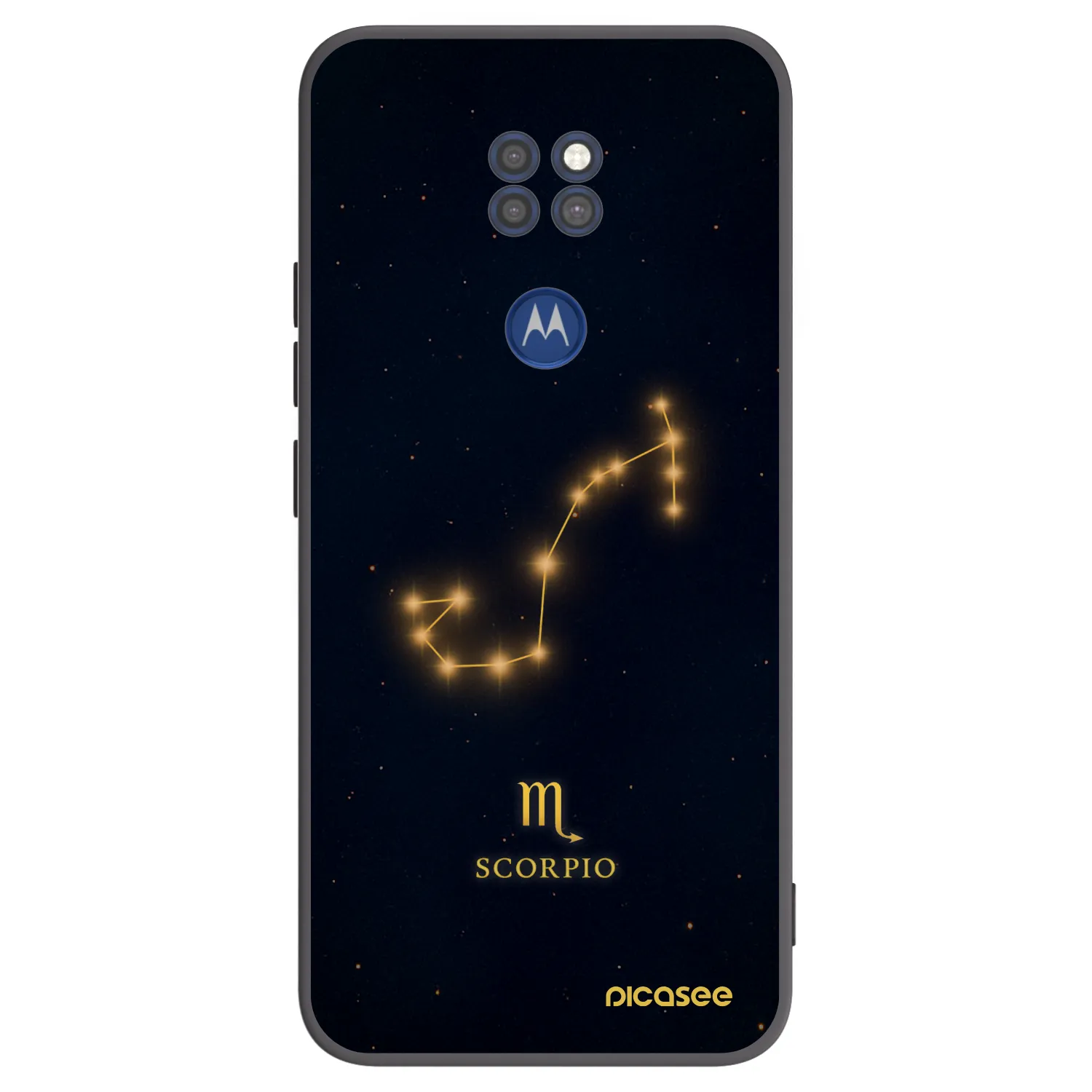 Picasee silikonový černý obal pro Motorola Moto G9 Play - SCORPIO