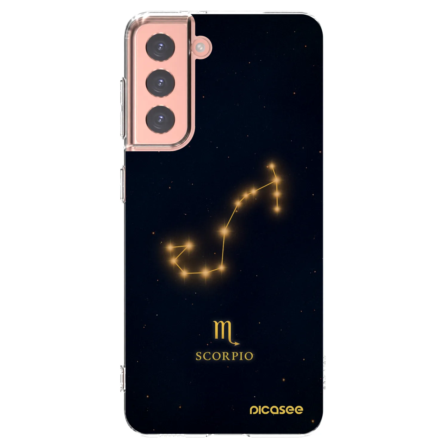Picasee silikonový průhledný obal pro Samsung Galaxy S21 5G G991B - SCORPIO