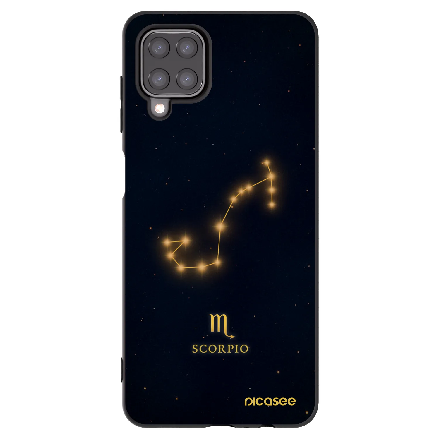 Picasee silikonový černý obal pro Samsung Galaxy A12 A125F - SCORPIO