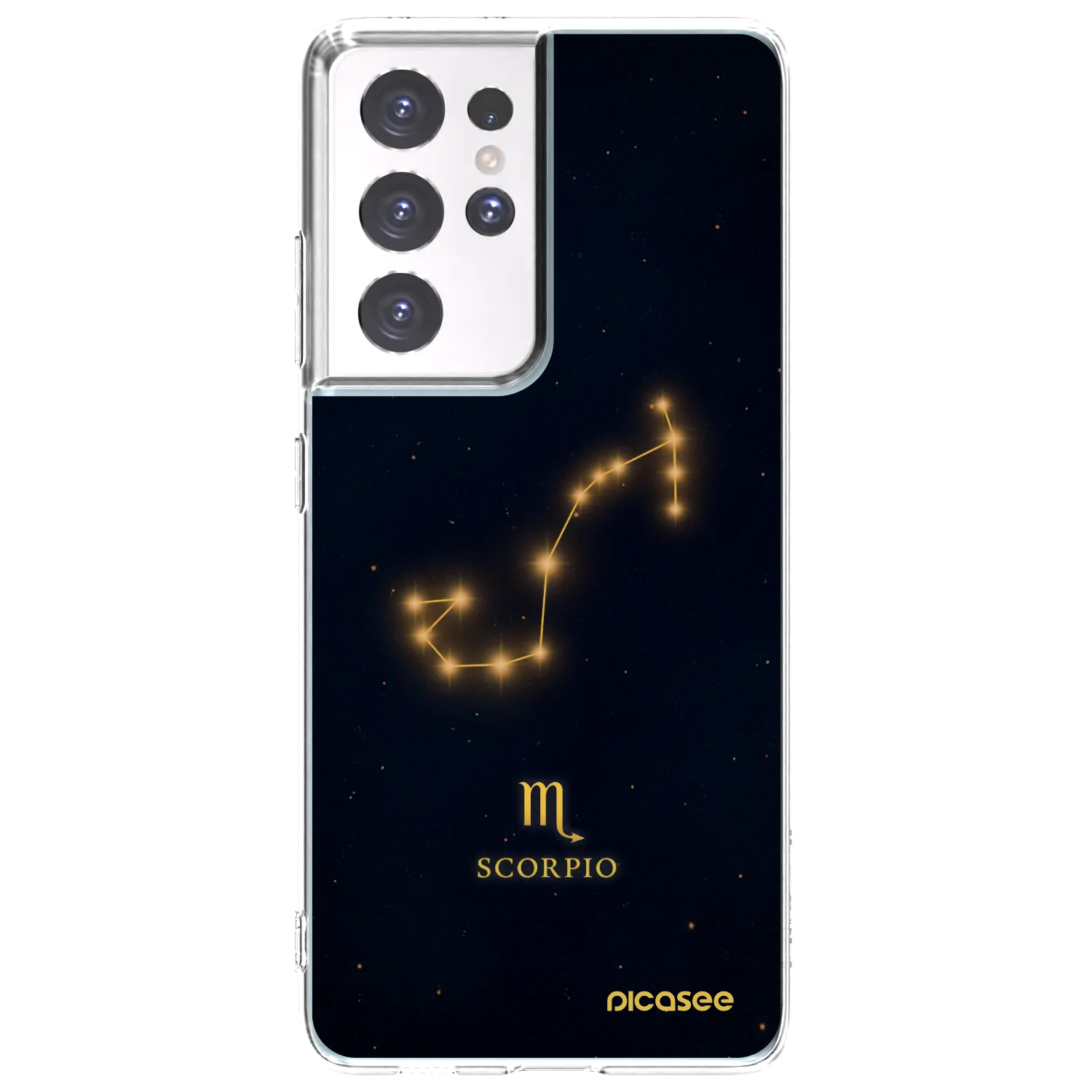 Picasee silikonový průhledný obal pro Samsung Galaxy S21 Ultra 5G G998B - SCORPIO