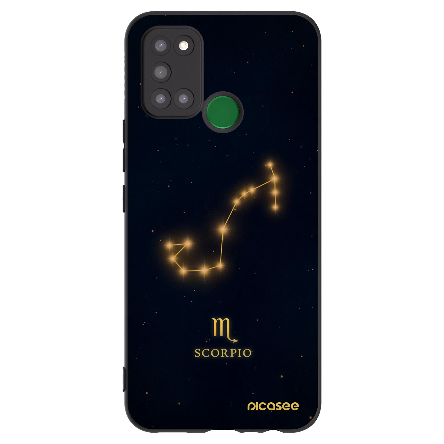 Picasee silikonový černý obal pro Realme 7i - SCORPIO