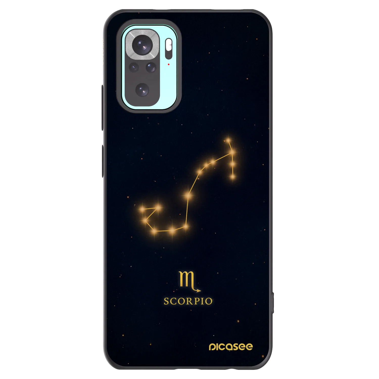 Picasee silikonový černý obal pro Xiaomi Redmi Note 10 Pro - SCORPIO
