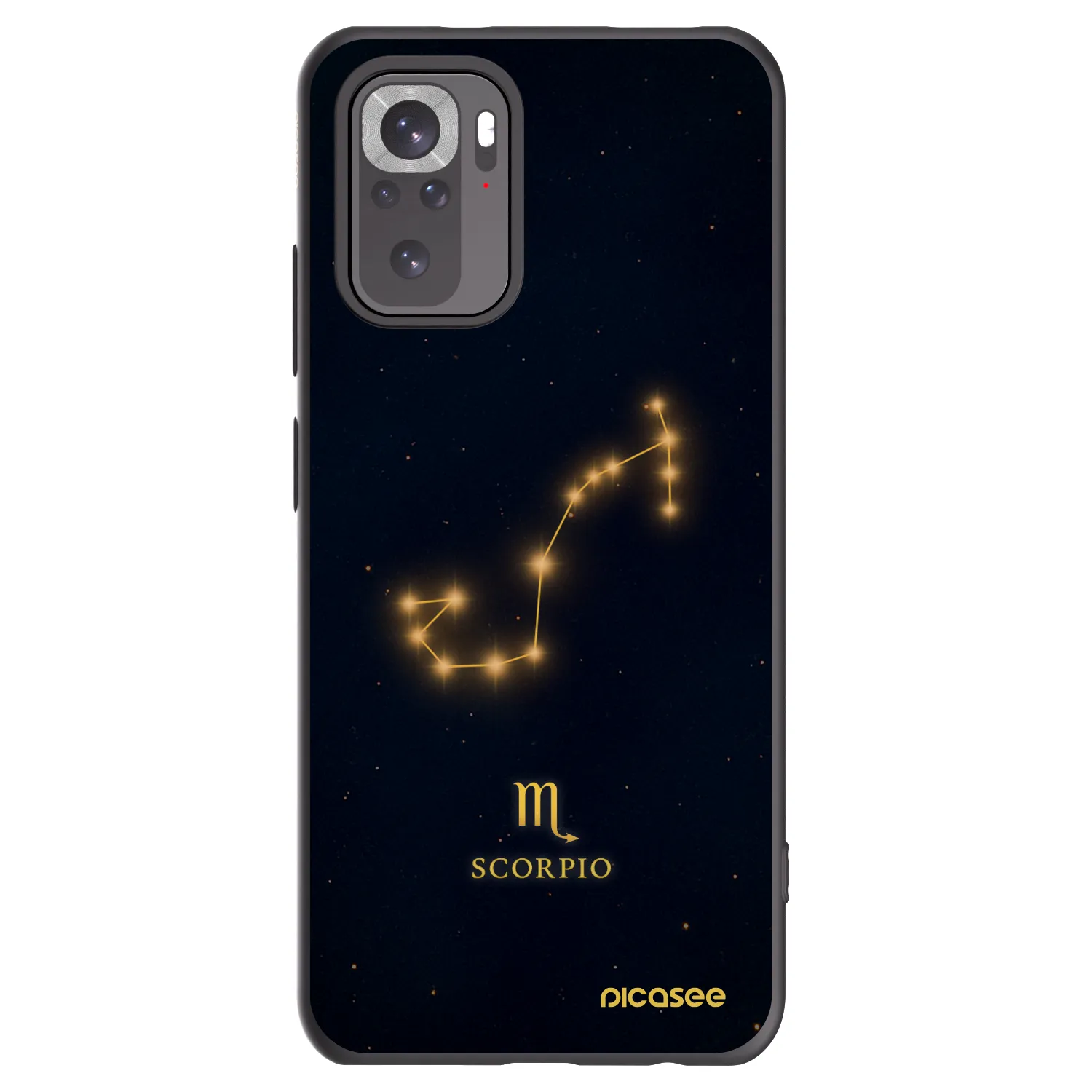 Picasee silikonový černý obal pro Xiaomi Redmi Note 10S - SCORPIO