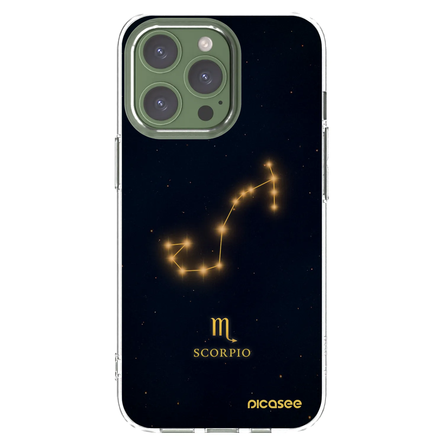 Picasee silikonový průhledný obal pro Apple iPhone 13 Pro - SCORPIO