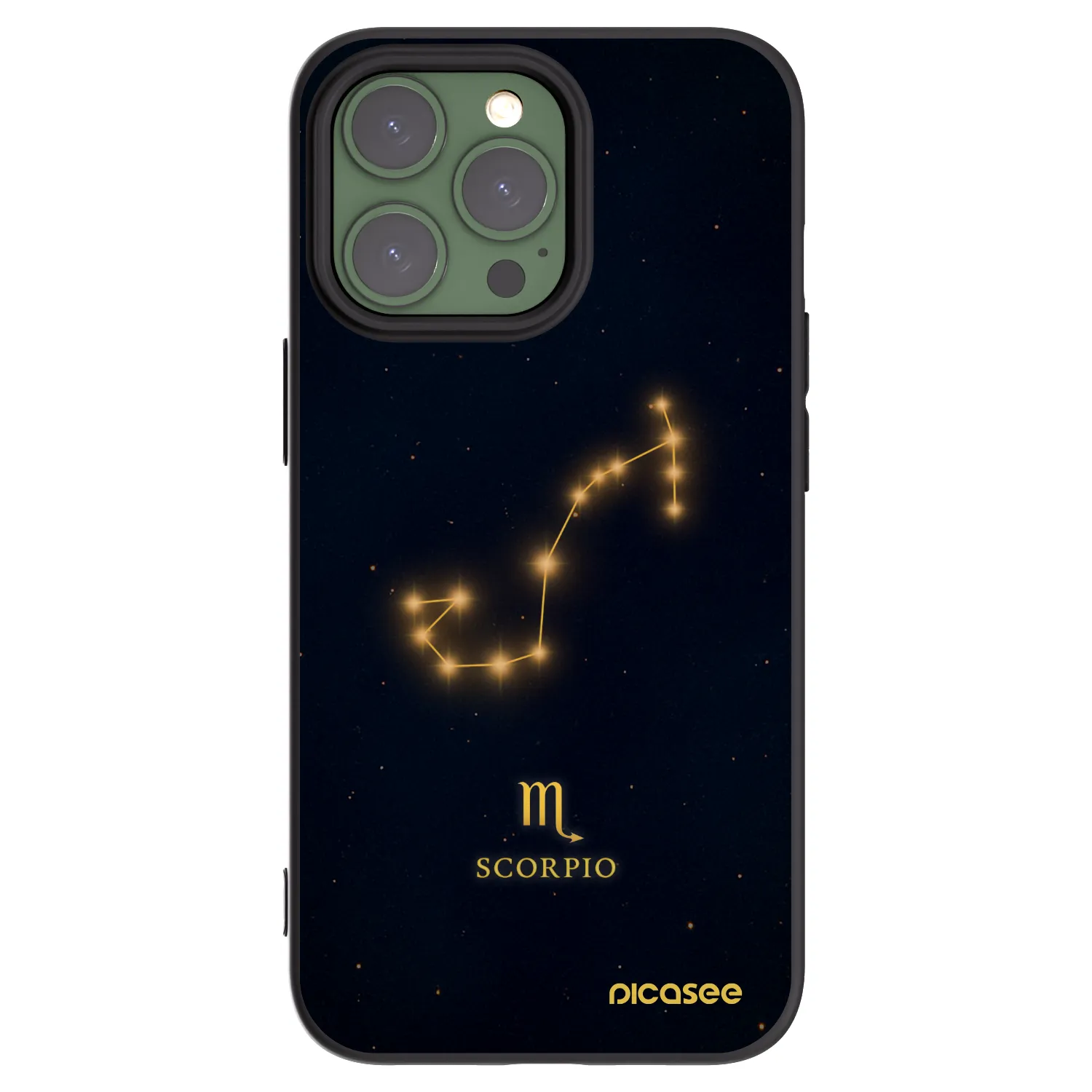 Picasee silikonový černý obal pro Apple iPhone 13 Pro - SCORPIO