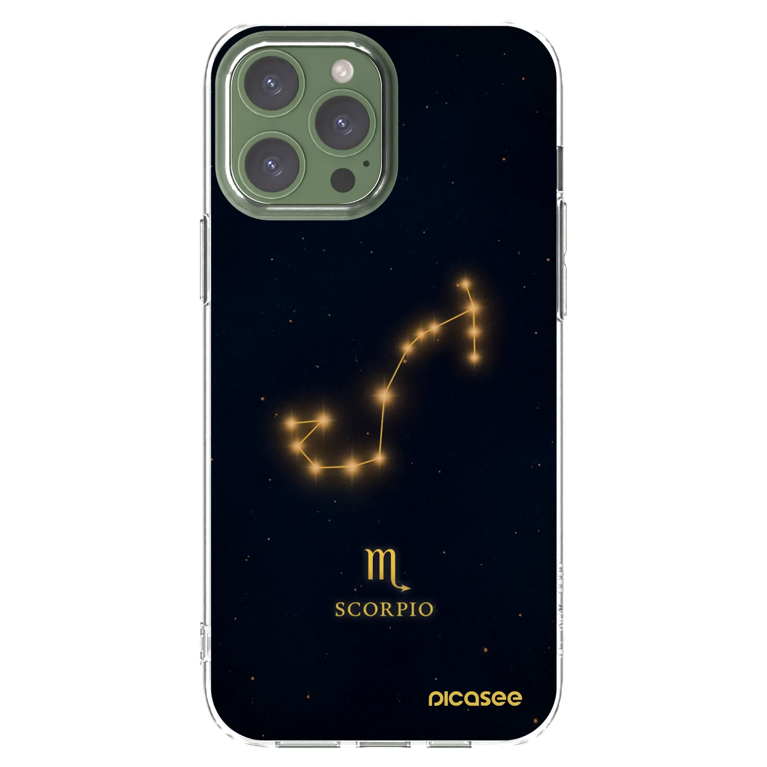 Picasee silikonový průhledný obal pro Apple iPhone 13 Pro Max - SCORPIO