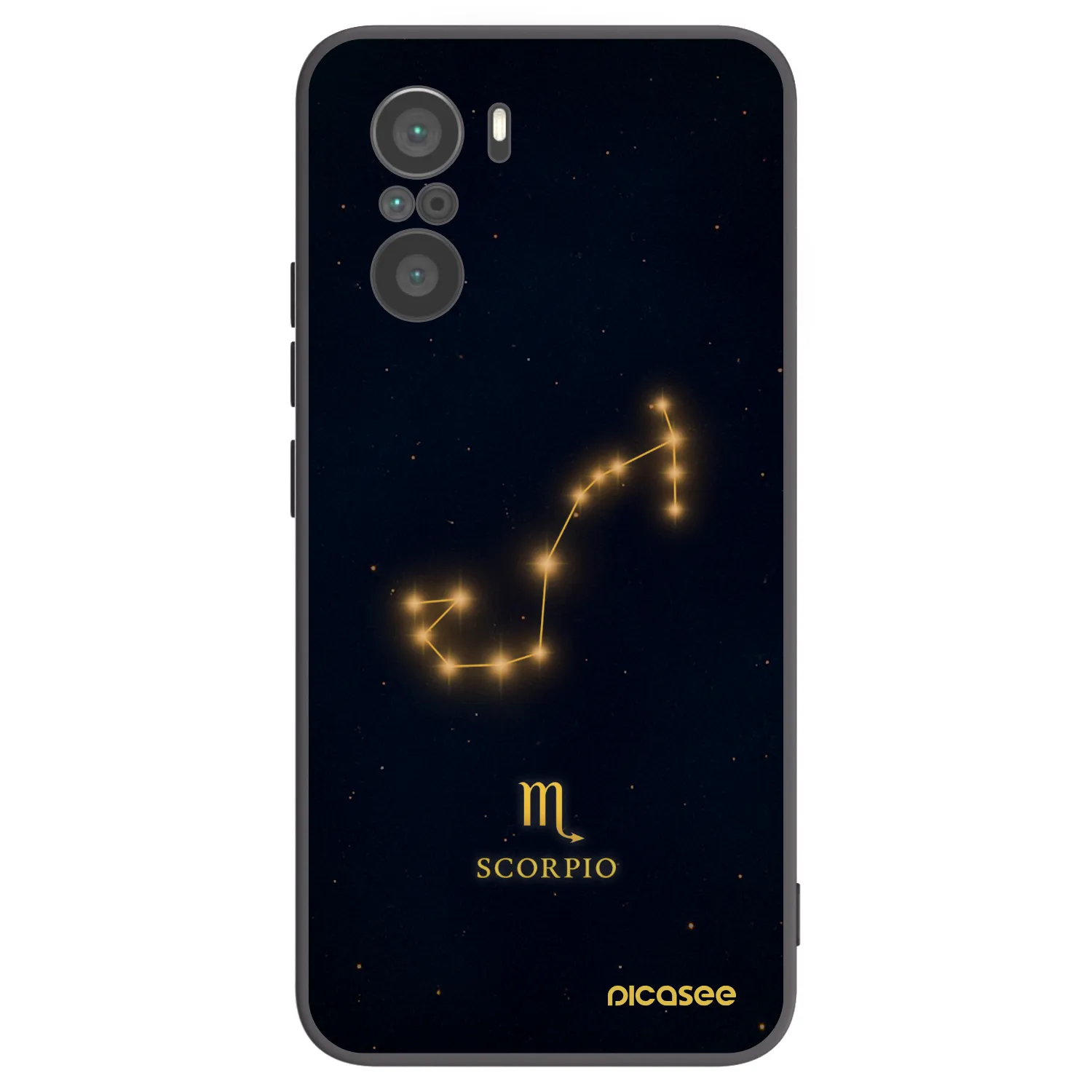Picasee silikonový černý obal pro Xiaomi Poco F3 - SCORPIO