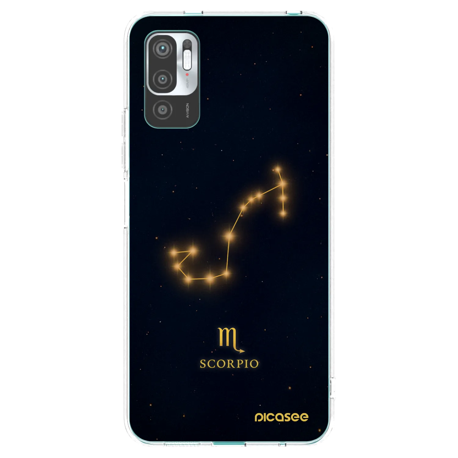 Picasee silikonový průhledný obal pro Xiaomi Redmi Note 10 5G - SCORPIO