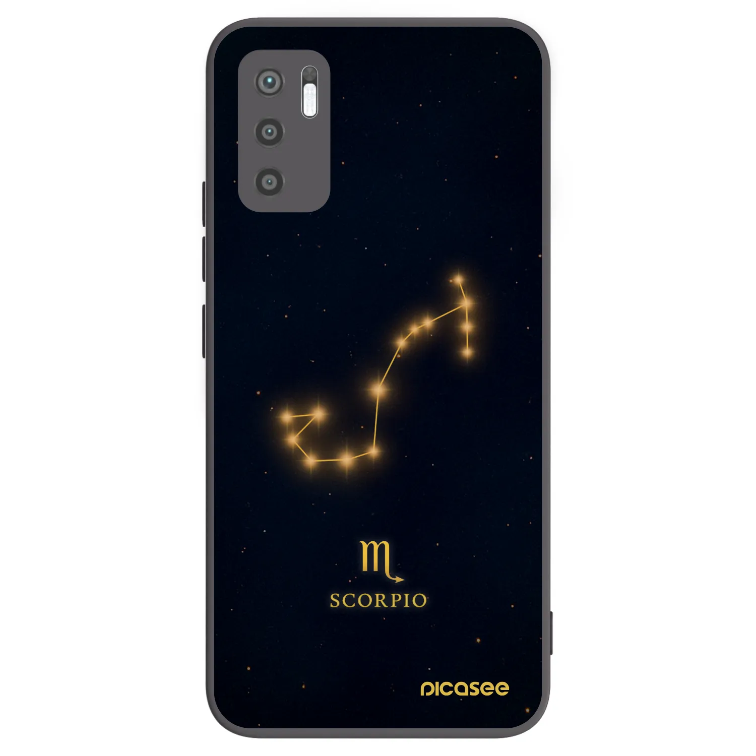 Picasee silikonový černý obal pro Xiaomi Redmi Note 10 5G - SCORPIO