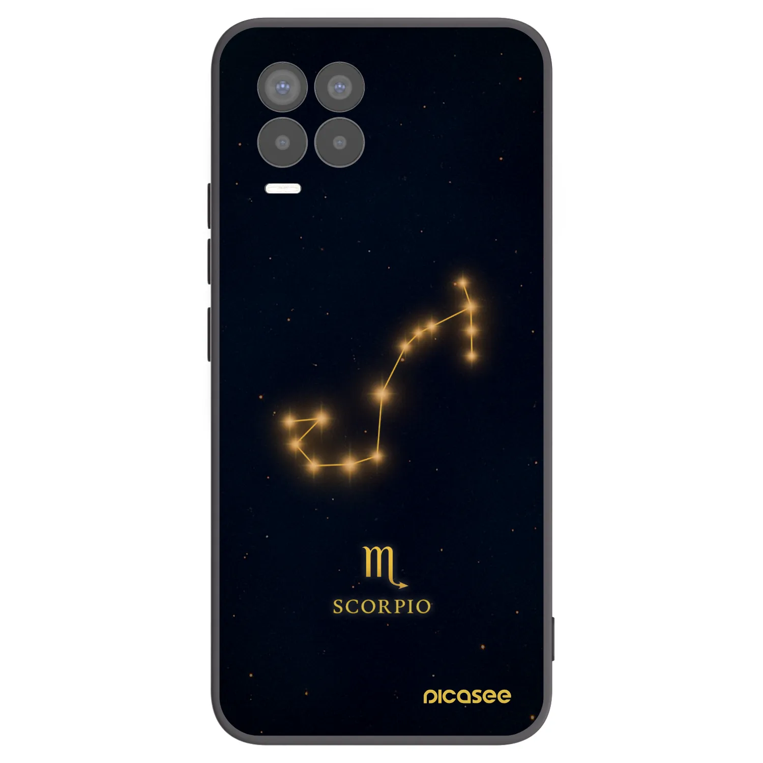 Picasee silikonový černý obal pro Realme 8 Pro - SCORPIO