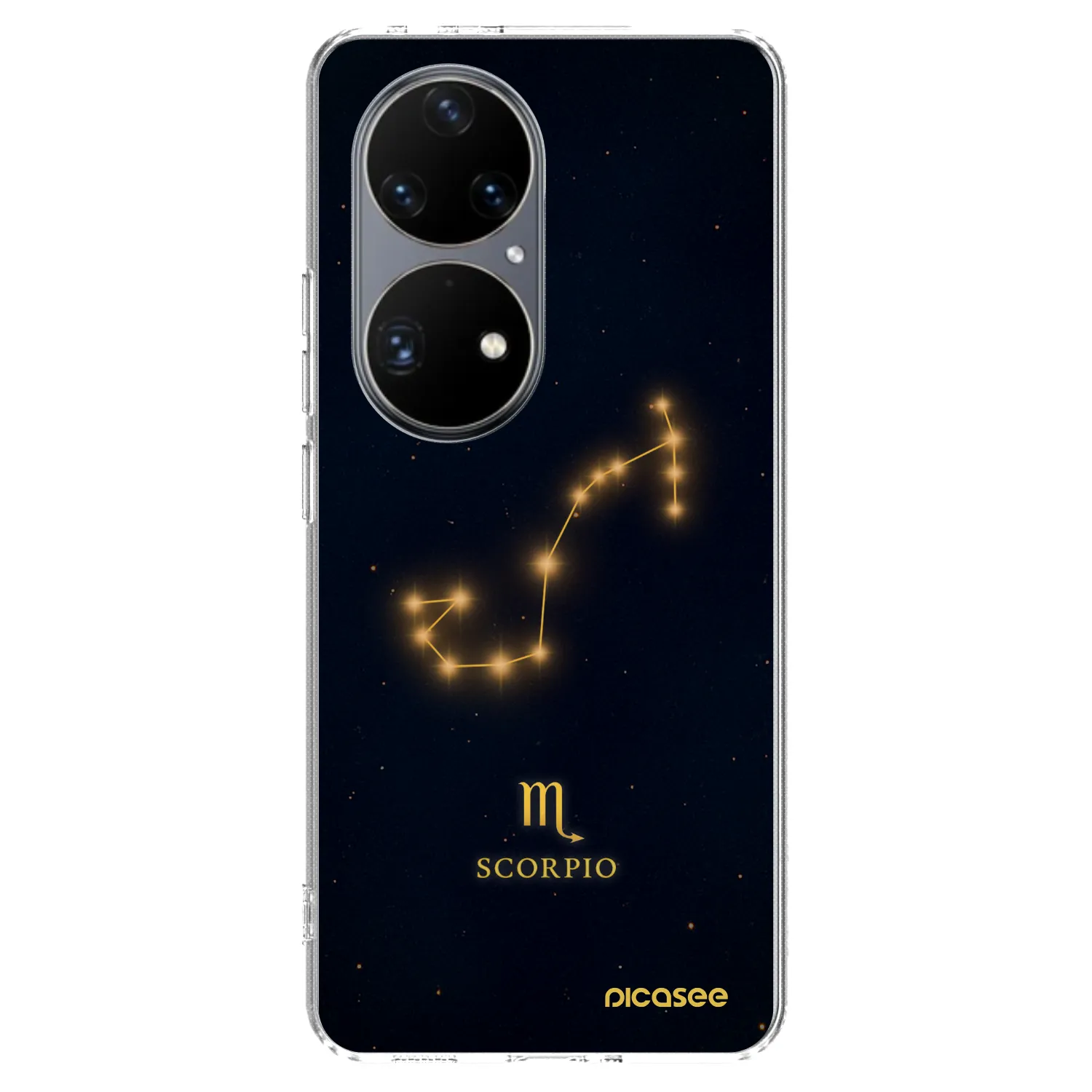 Picasee silikonový průhledný obal pro Huawei P50 - SCORPIO