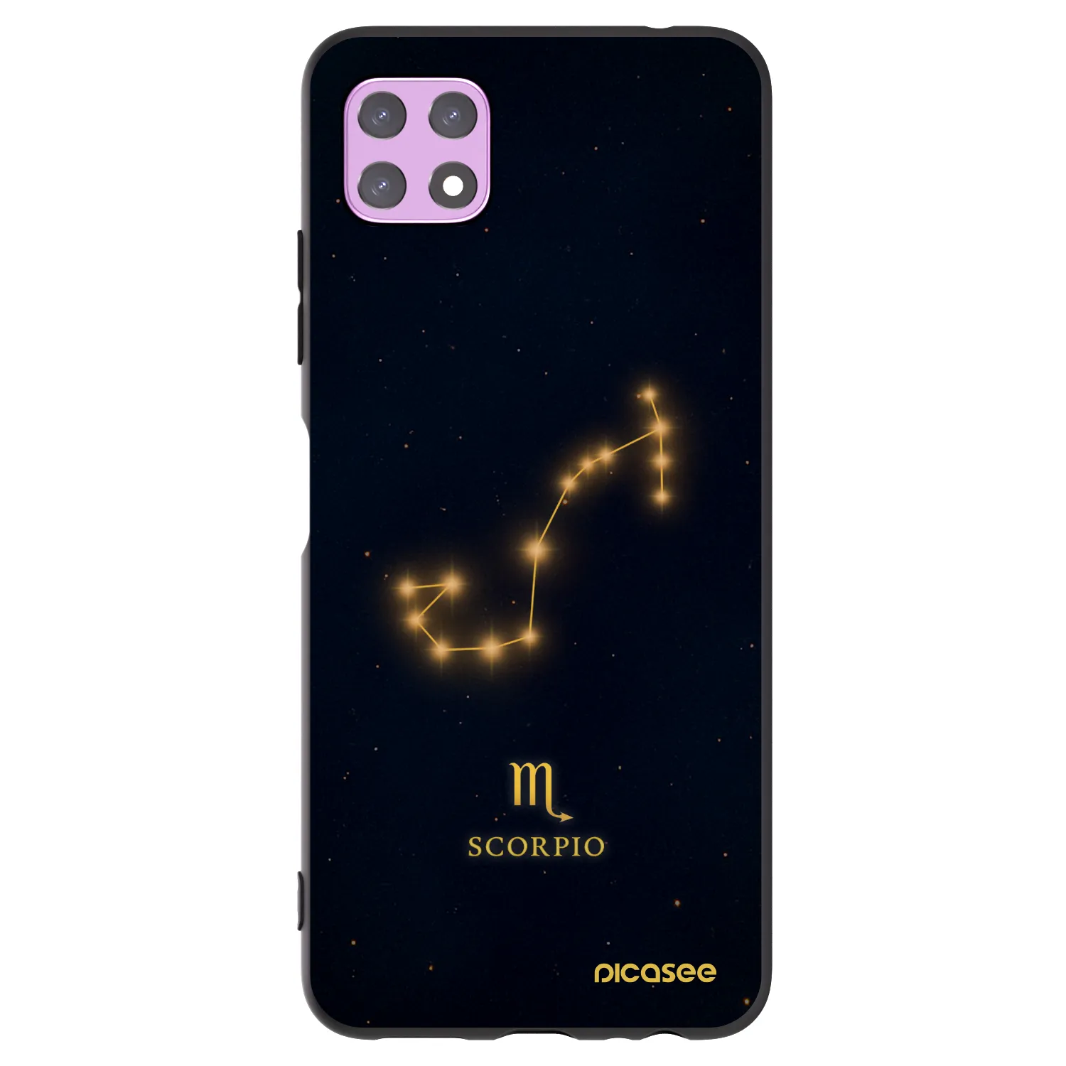 Picasee silikonový černý obal pro Samsung Galaxy A22 A226B 5G - SCORPIO