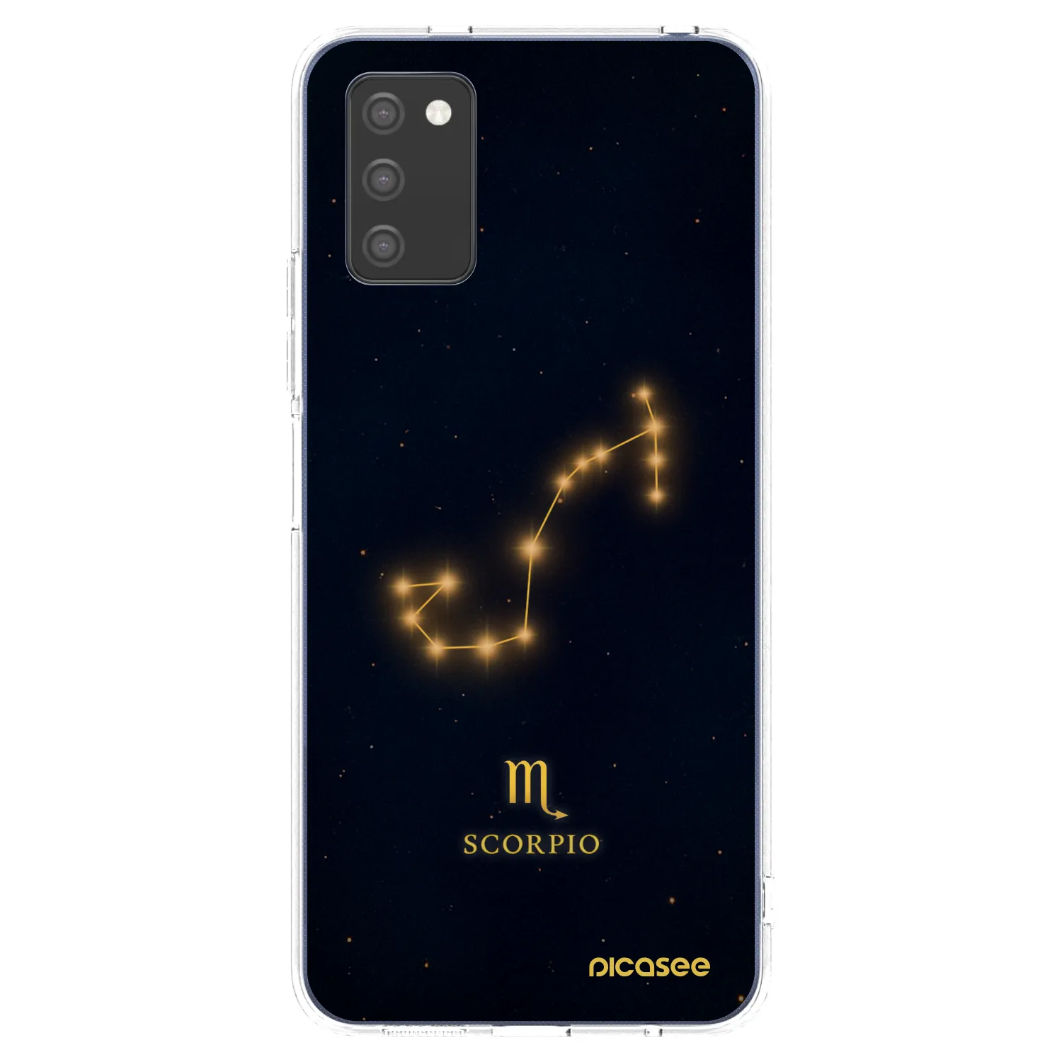 Picasee silikonový průhledný obal pro Samsung Galaxy A02s A025G - SCORPIO