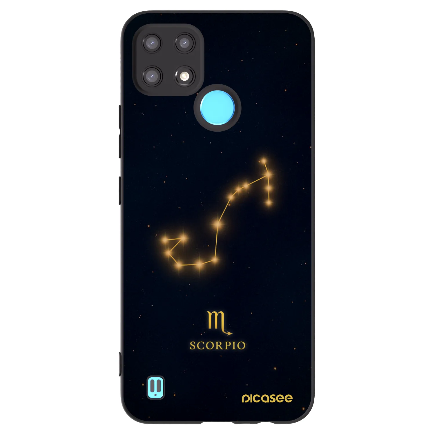 Picasee silikonový černý obal pro Realme C21 - SCORPIO
