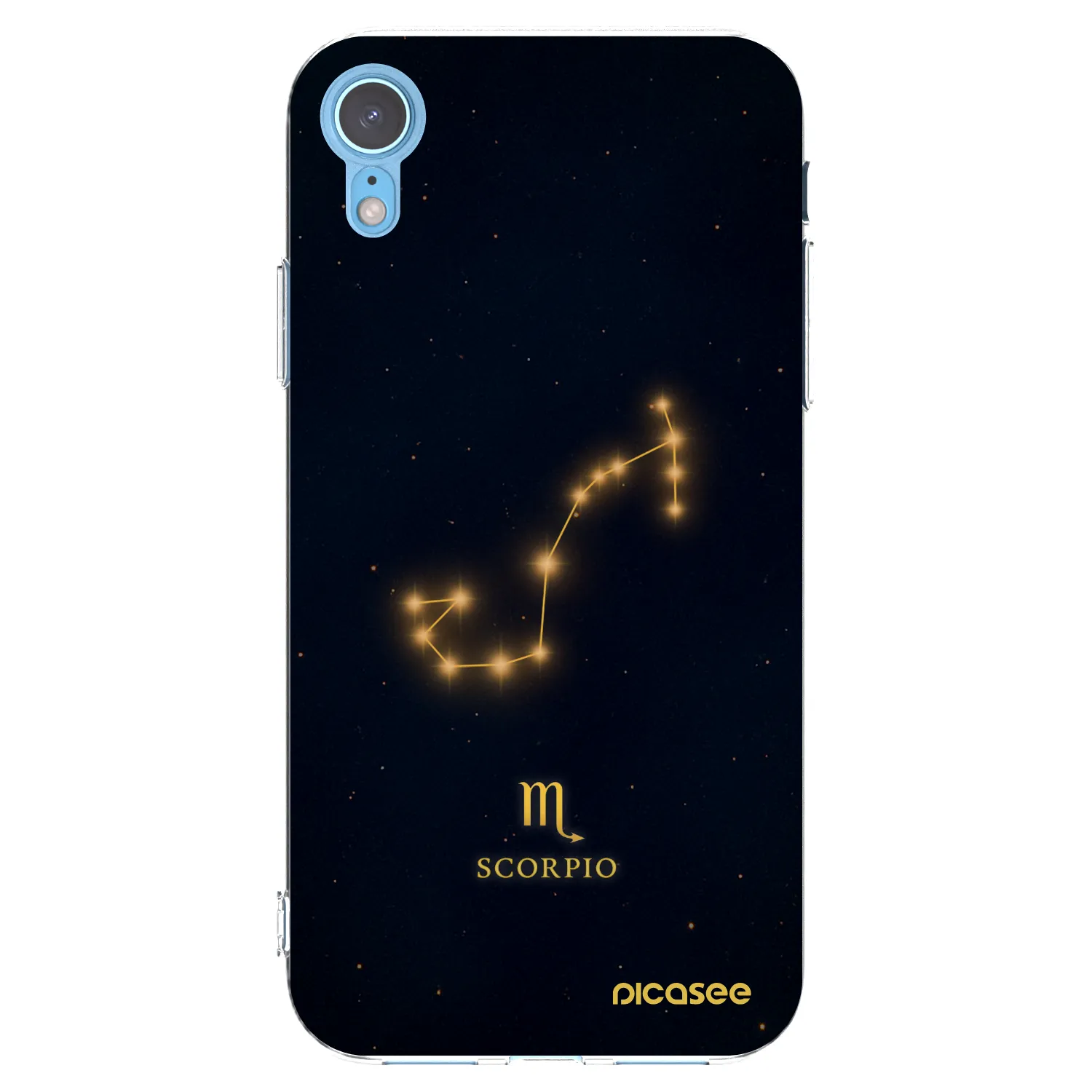 Picasee silikonový průhledný obal pro Apple iPhone XR - SCORPIO