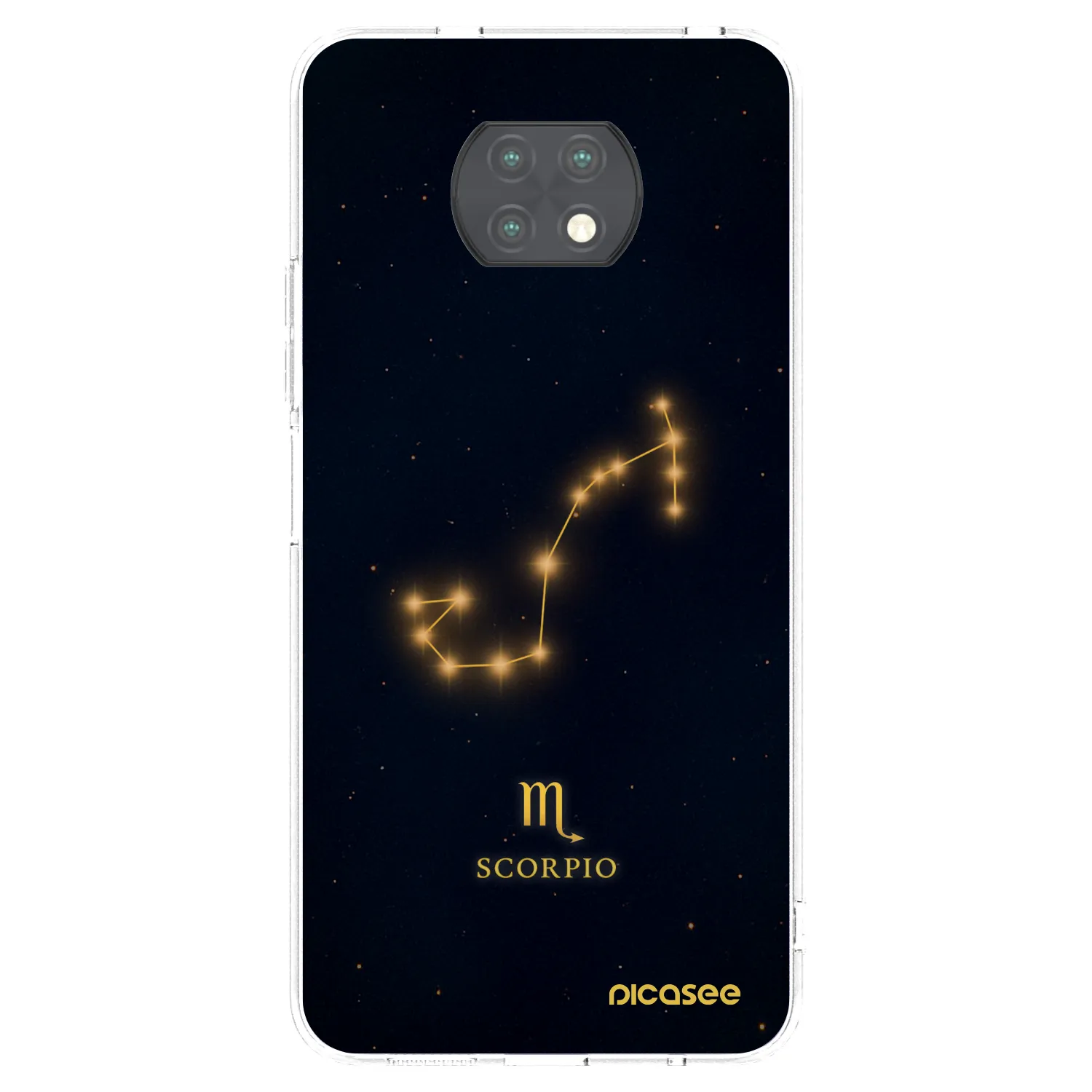Picasee silikonový průhledný obal pro Xiaomi Redmi Note 9T - SCORPIO