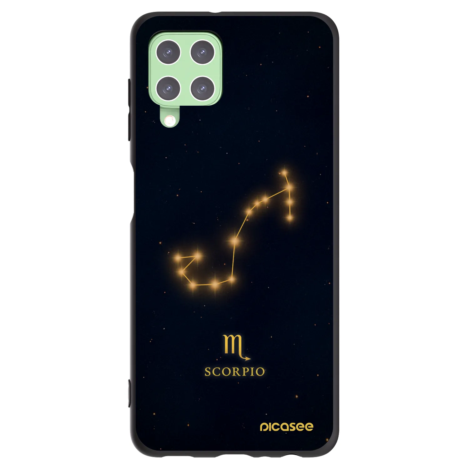 Picasee silikonový černý obal pro Samsung Galaxy A22 A225F 4G - SCORPIO