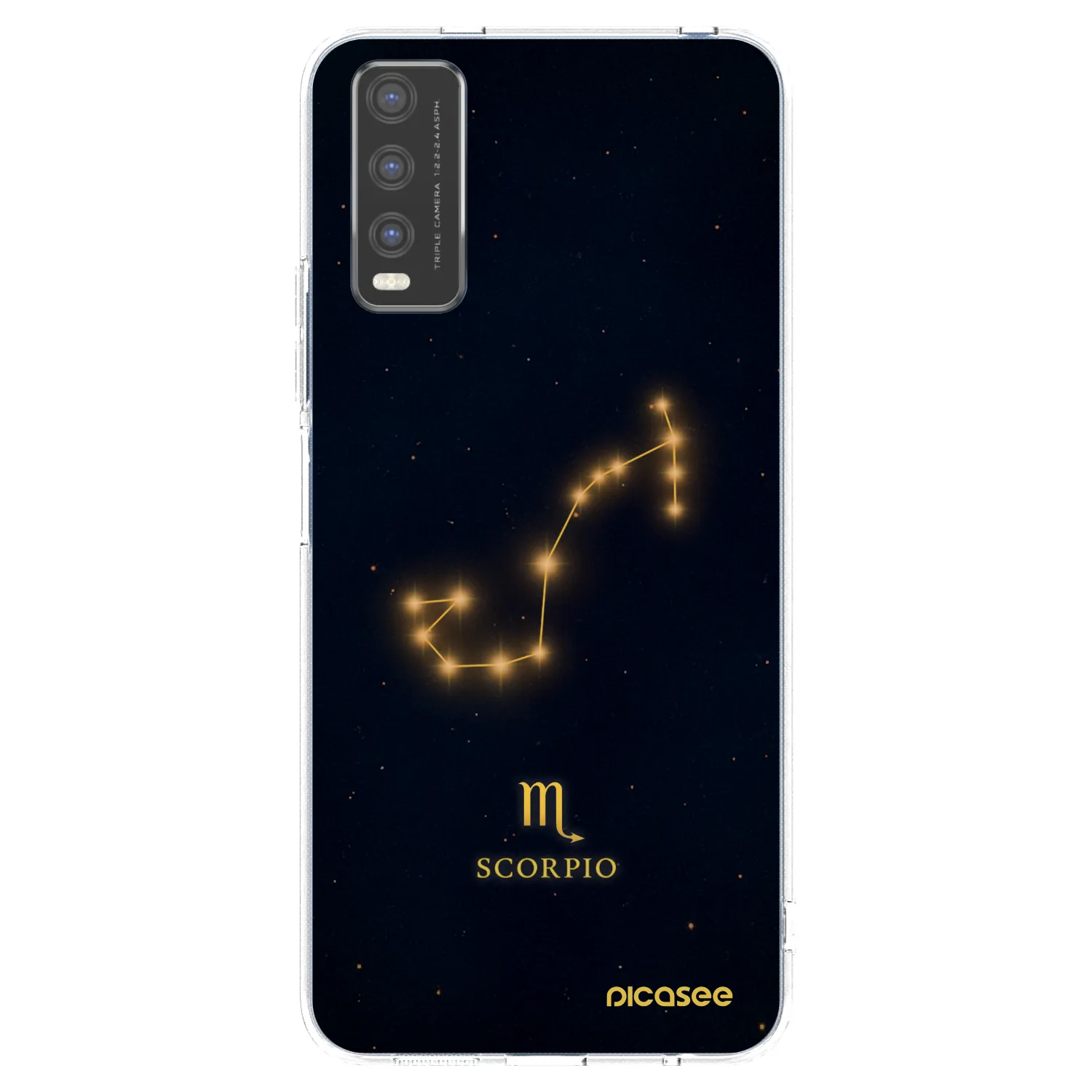 Picasee silikonový průhledný obal pro Vivo Y20s - SCORPIO