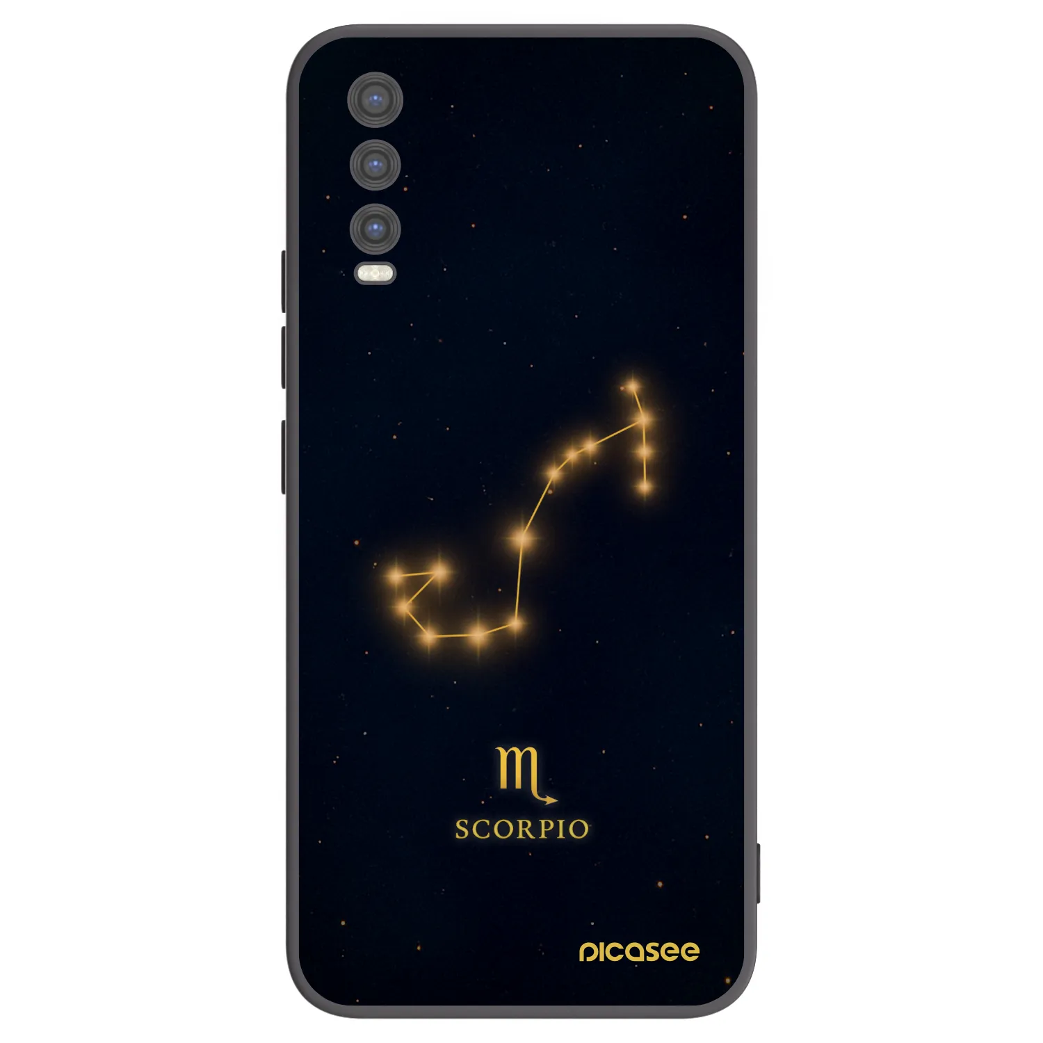 Picasee silikonový černý obal pro Vivo Y20s - SCORPIO