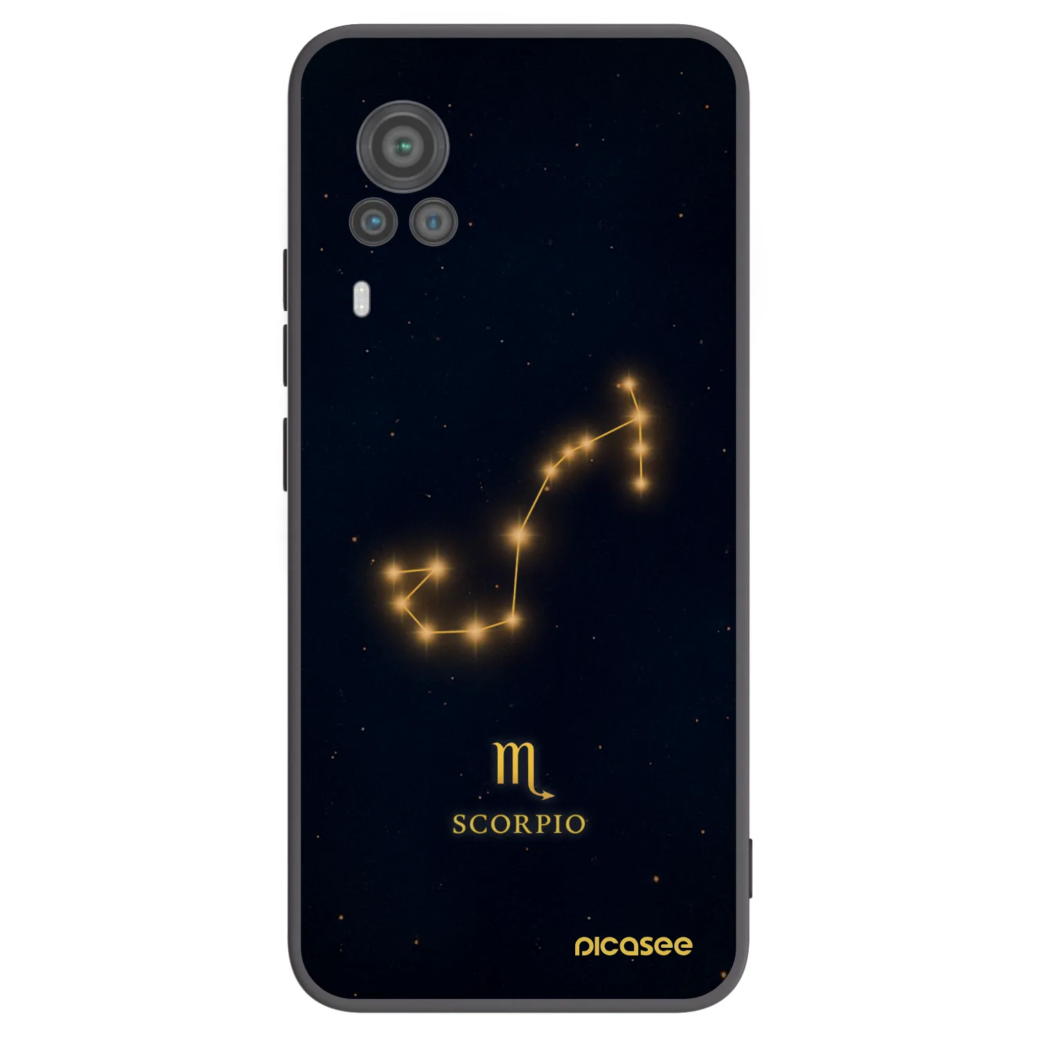 Picasee silikonový černý obal pro Vivo X60 Pro 5G - SCORPIO