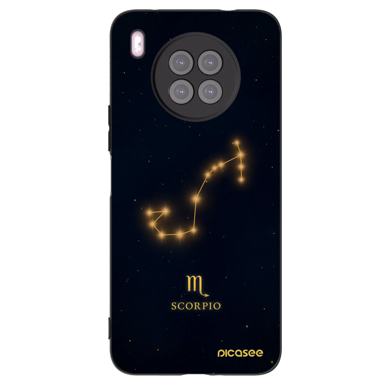Picasee silikonový černý obal pro Huawei Nova 8i - SCORPIO