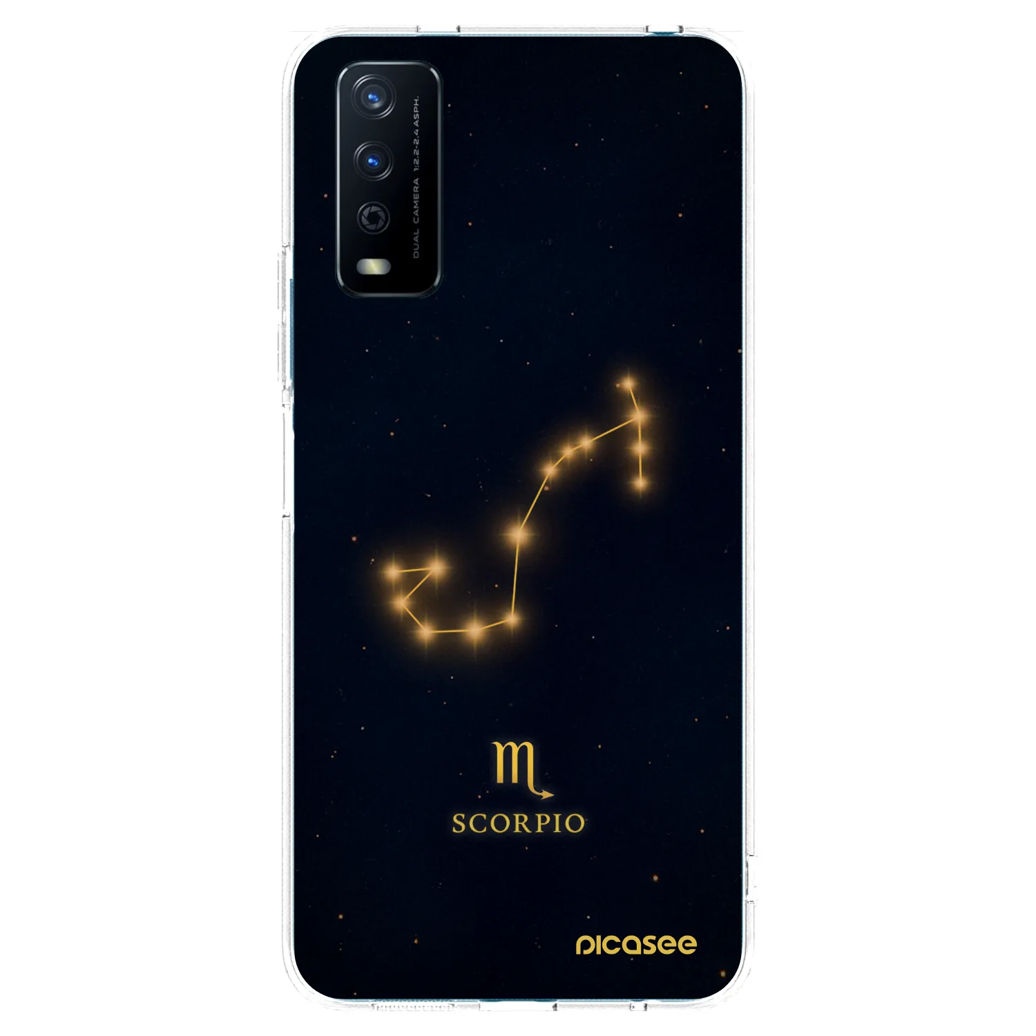 Picasee silikonový průhledný obal pro Vivo Y11s - SCORPIO