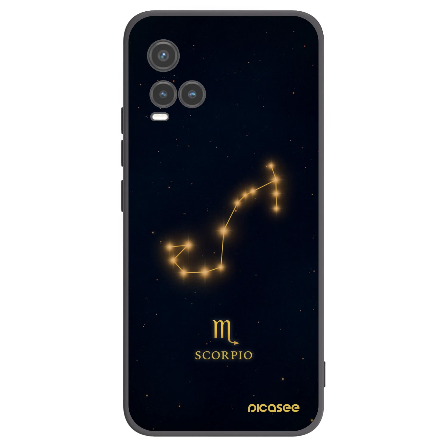 Picasee silikonový černý obal pro Vivo Y33s - SCORPIO