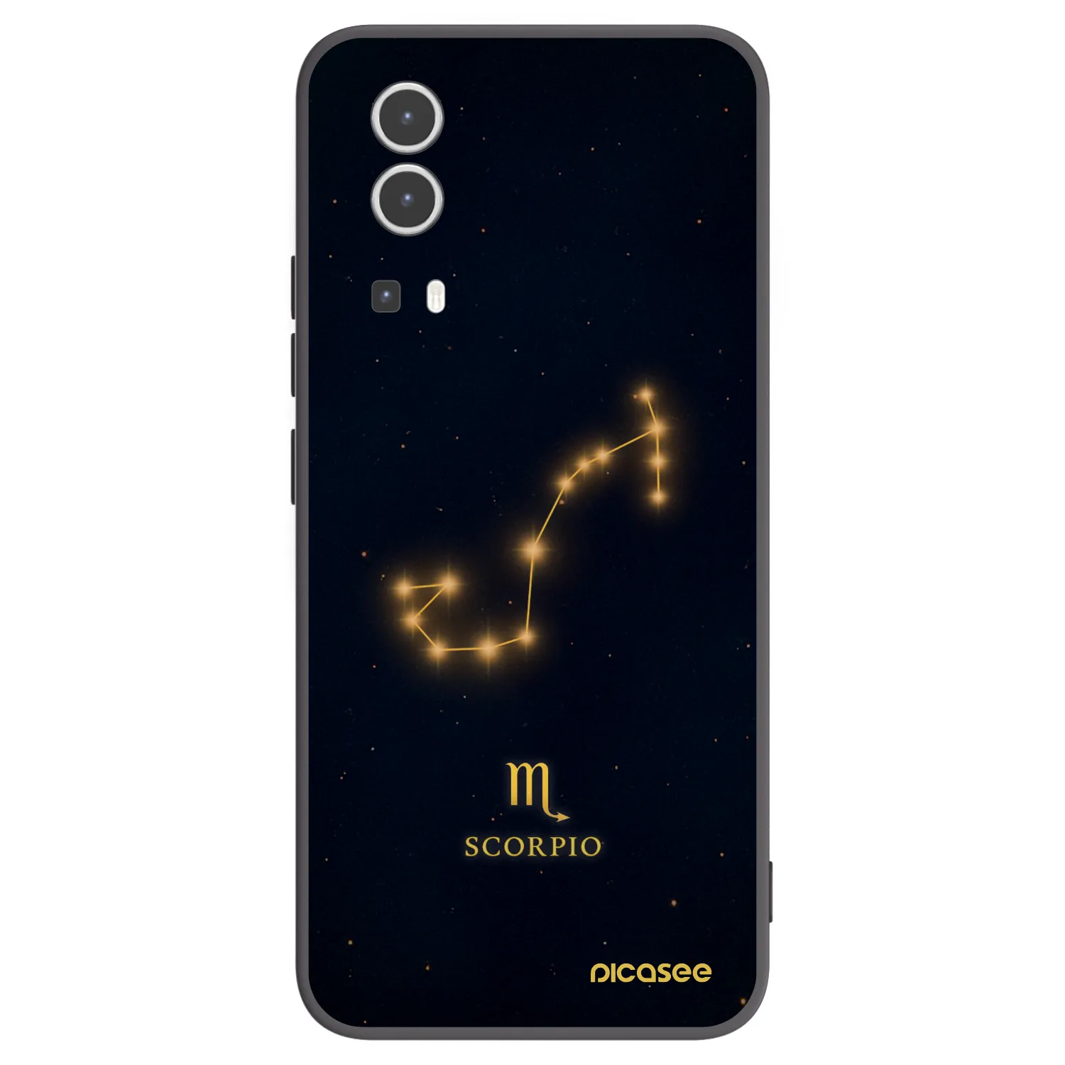 Picasee silikonový černý obal pro Vivo Y72 5G - SCORPIO