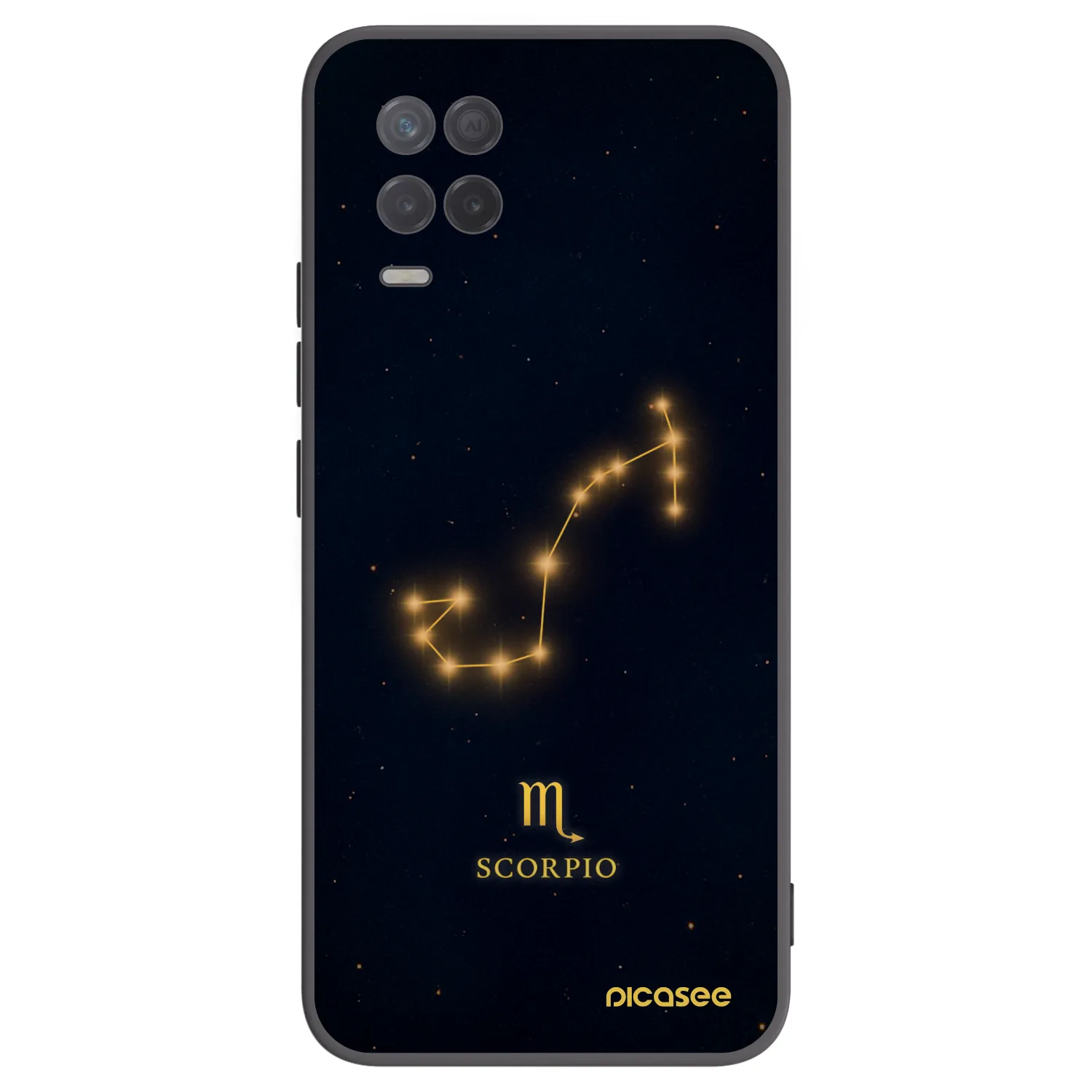 Picasee silikonový černý obal pro Realme 8 5G - SCORPIO