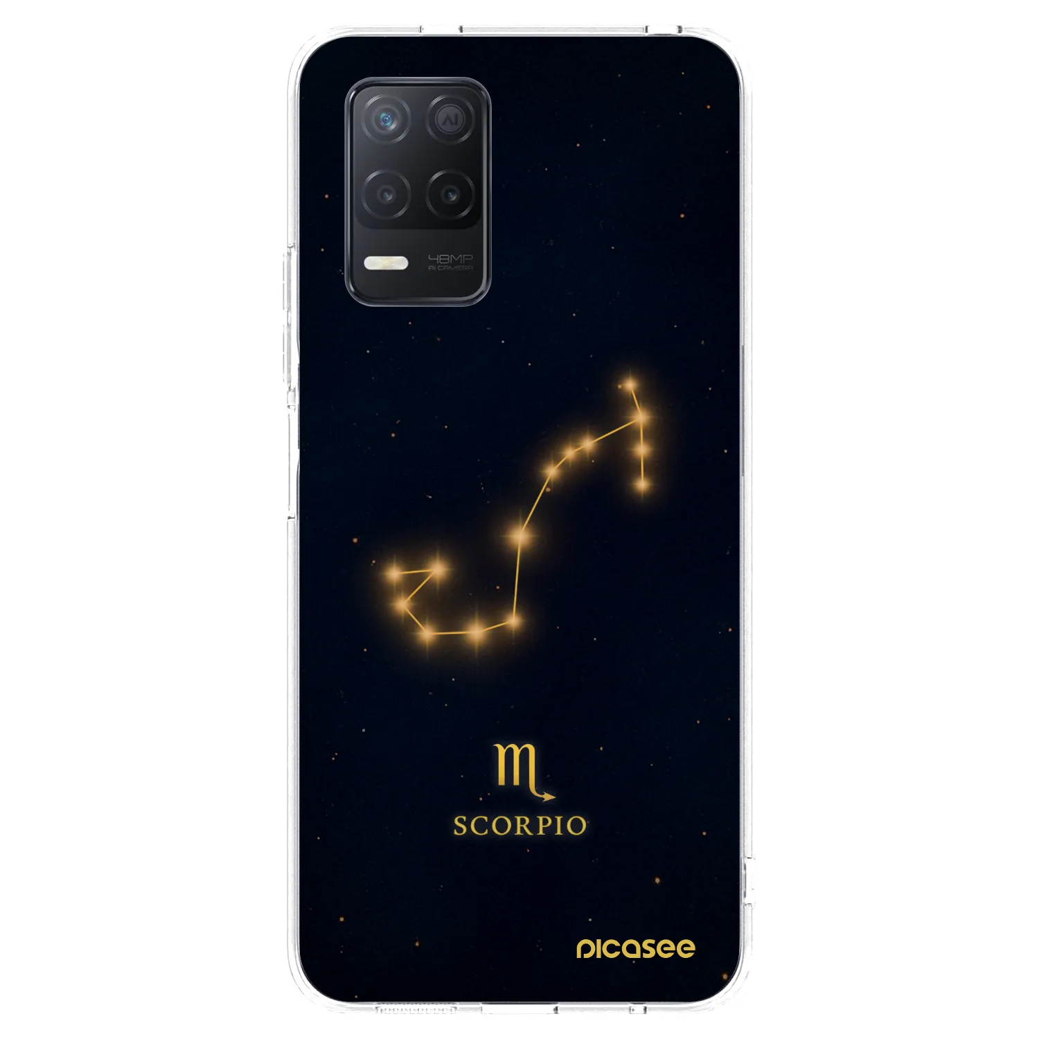 Picasee silikonový průhledný obal pro Realme 8 5G - SCORPIO