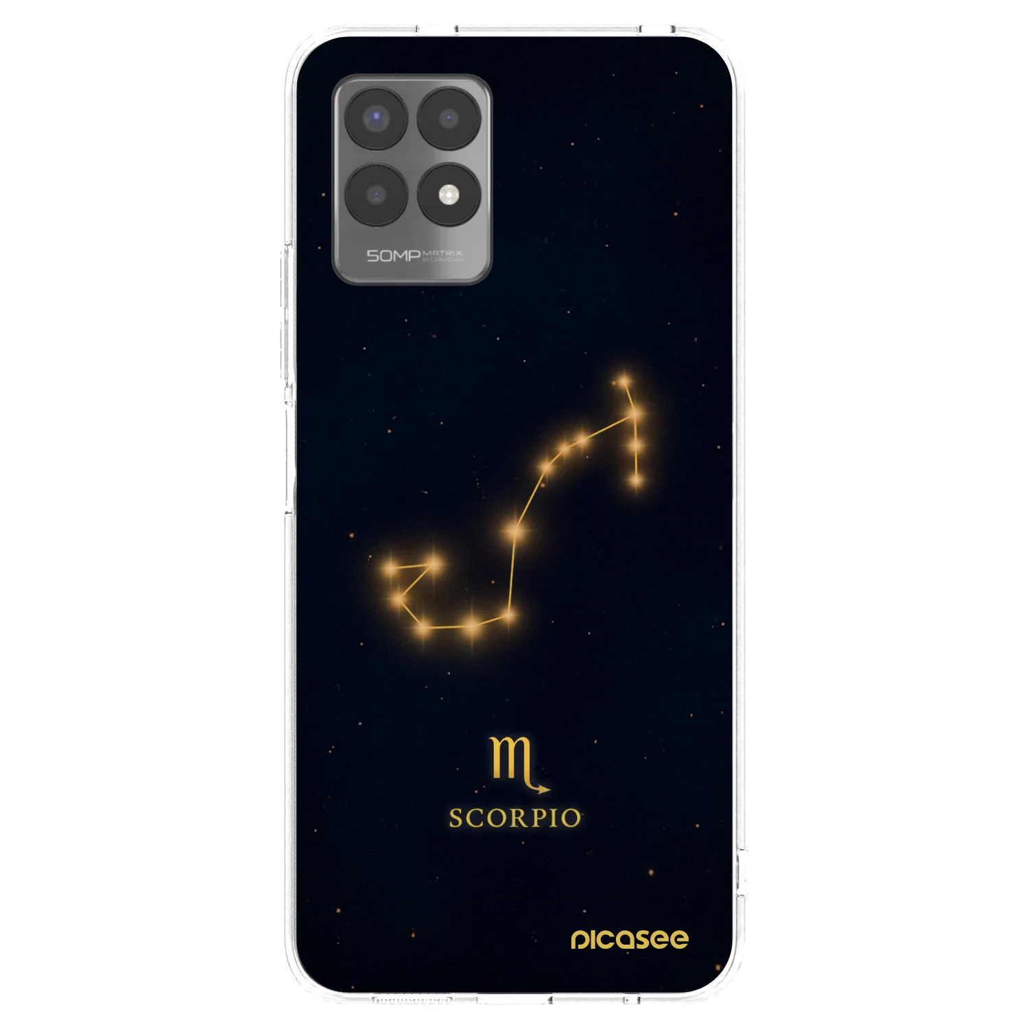 Picasee silikonový průhledný obal pro Realme 8i - SCORPIO