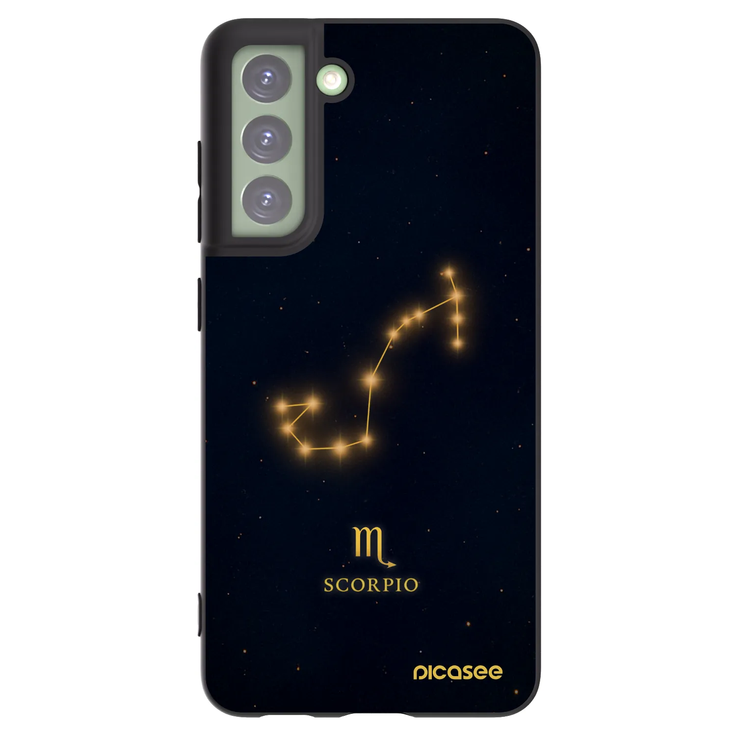 Picasee silikonový černý obal pro Samsung Galaxy S21 FE 5G - SCORPIO