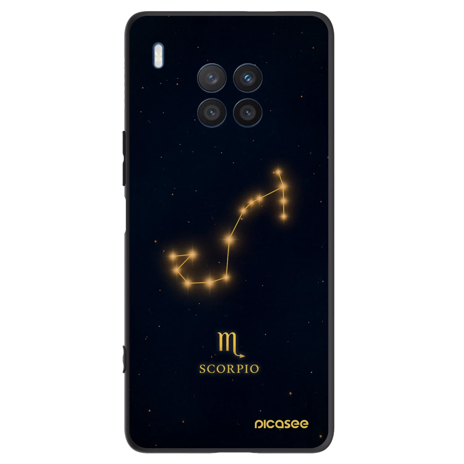 Picasee silikonový černý obal pro Honor 50 Lite - SCORPIO