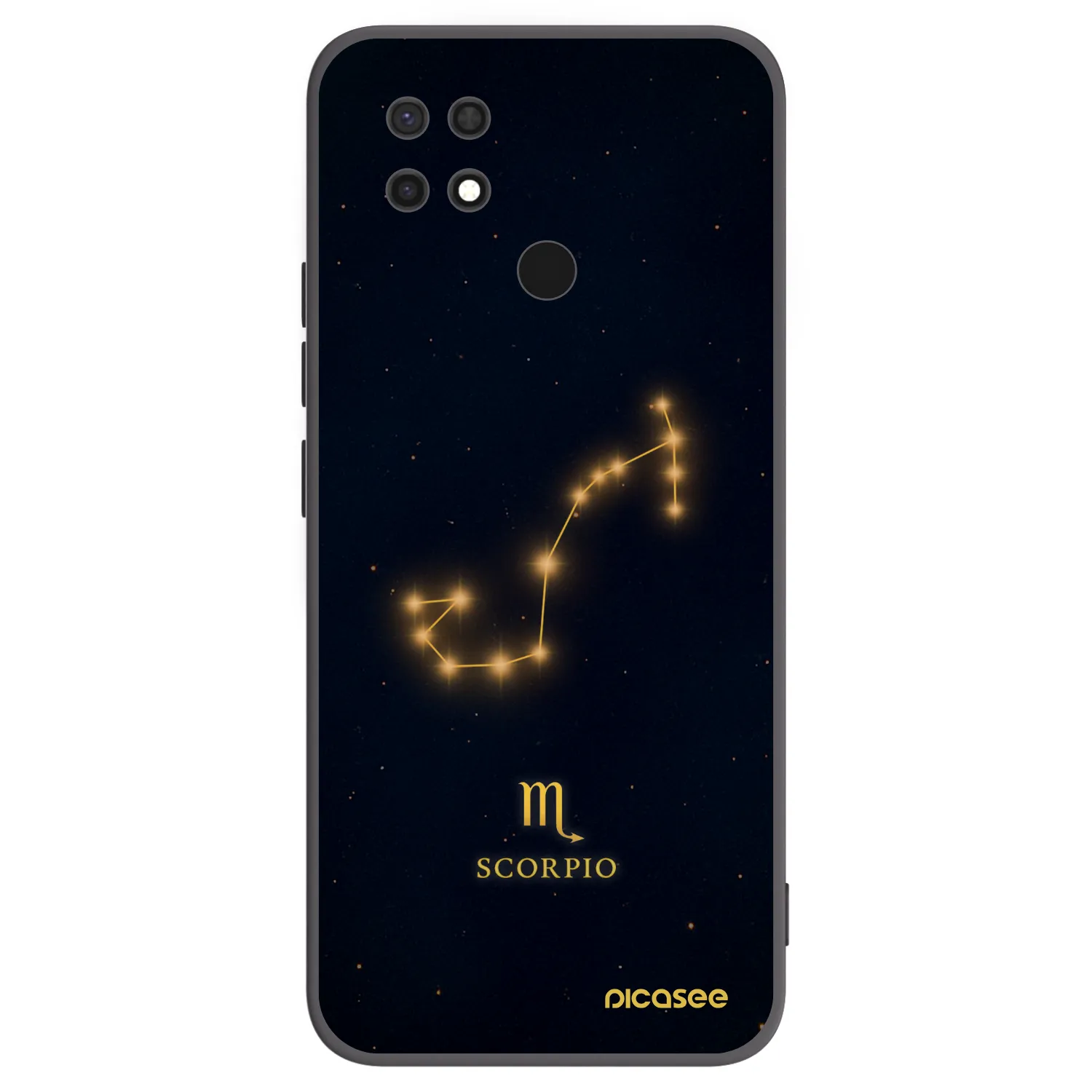 Picasee silikonový černý obal pro Xiaomi Redmi 10C - SCORPIO