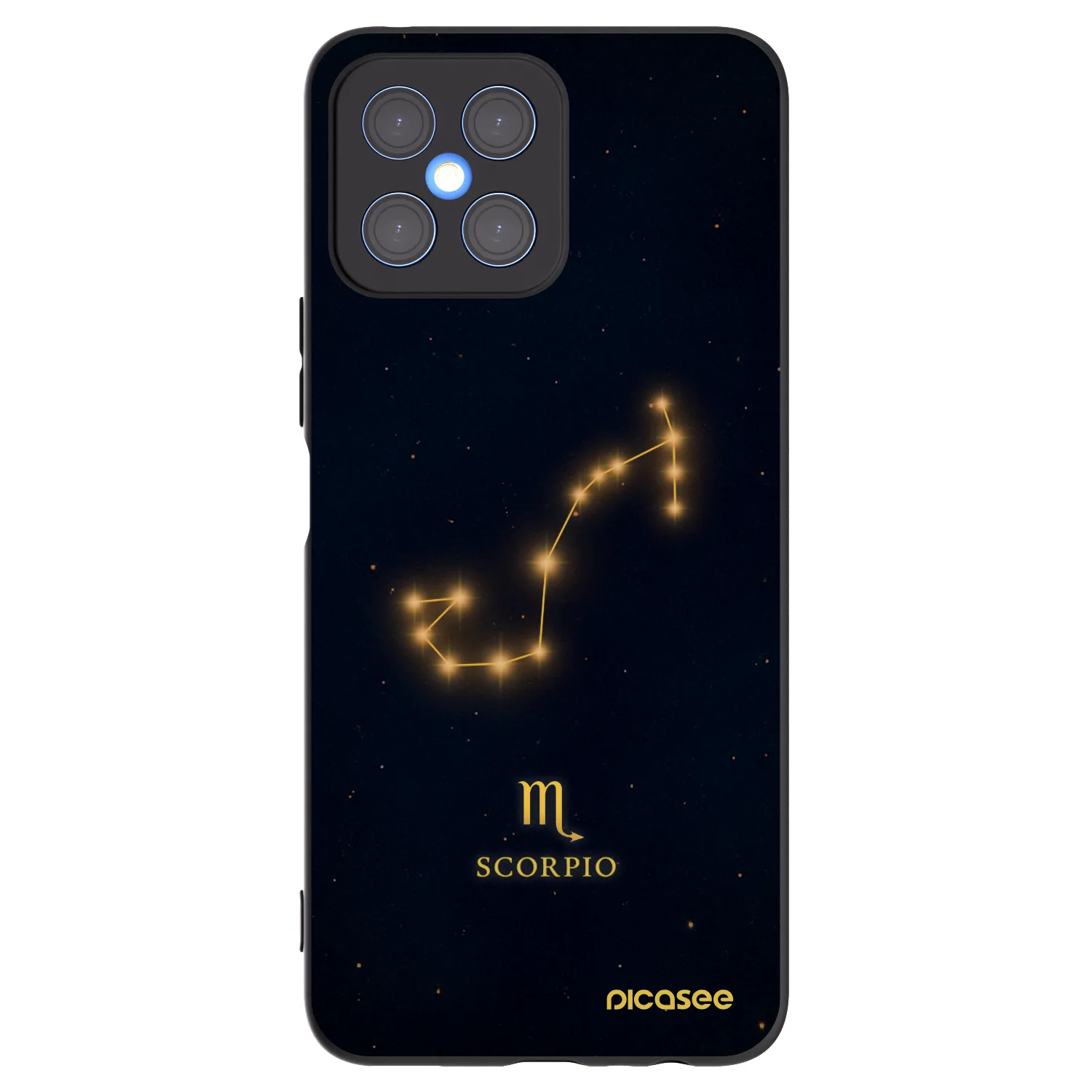 Picasee silikonový černý obal pro Honor X8 4G - SCORPIO