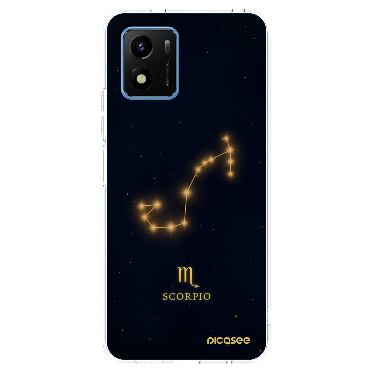 Picasee silikonový průhledný obal pro Vivo Y01 - SCORPIO