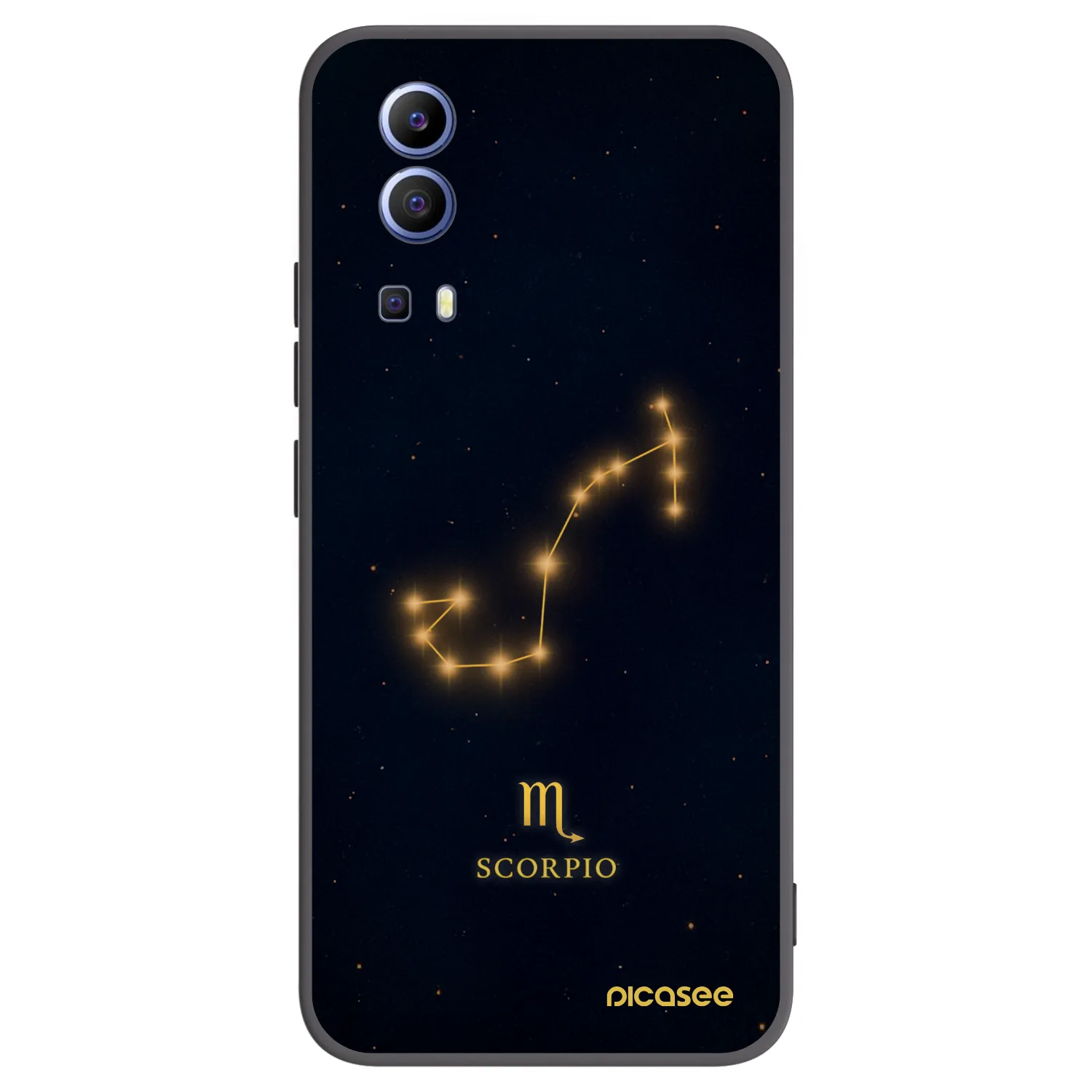 Picasee silikonový černý obal pro Vivo Y52 5G - SCORPIO