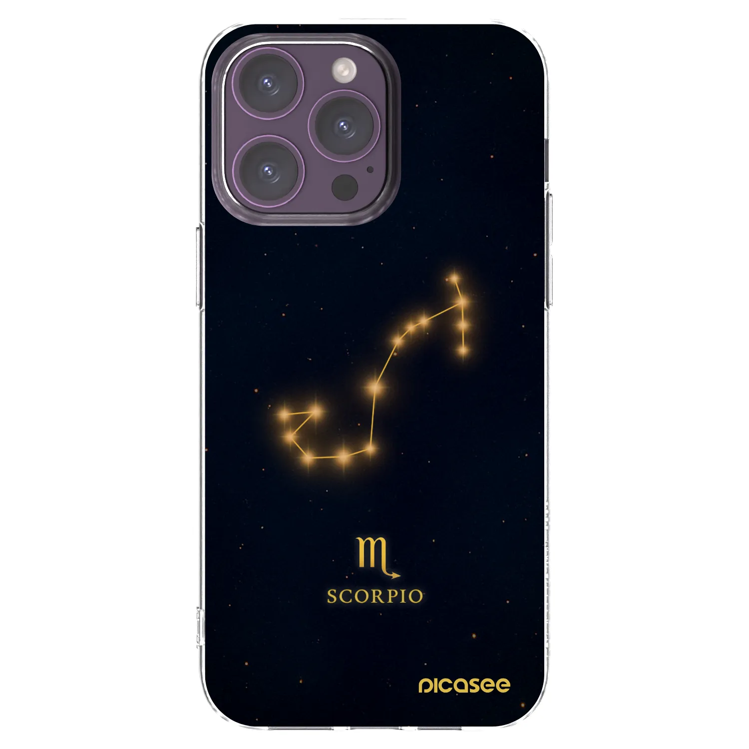 Picasee silikonový průhledný obal pro Apple iPhone 14 Pro Max - SCORPIO