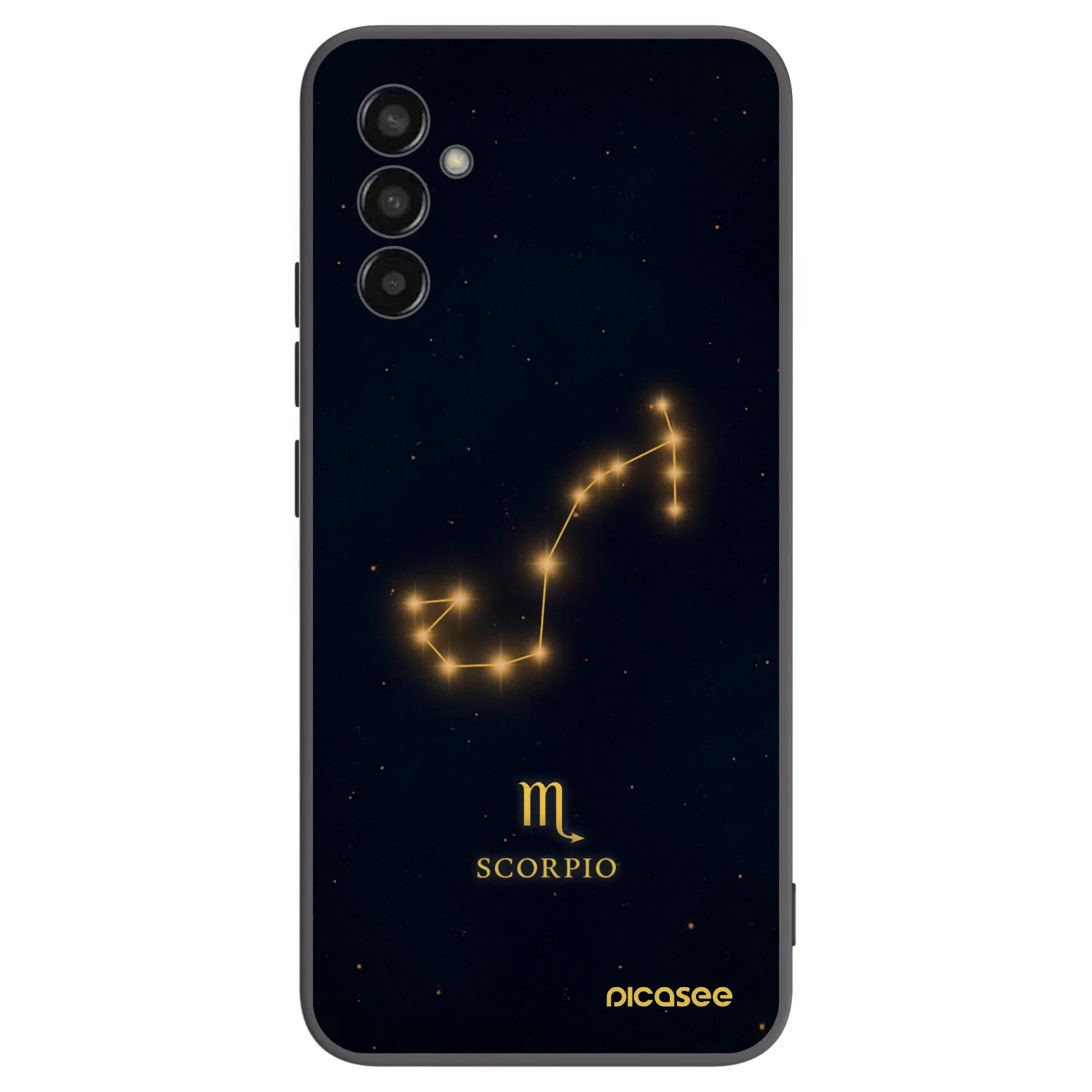 Picasee silikonový černý obal pro Samsung Galaxy M13 M135F - SCORPIO
